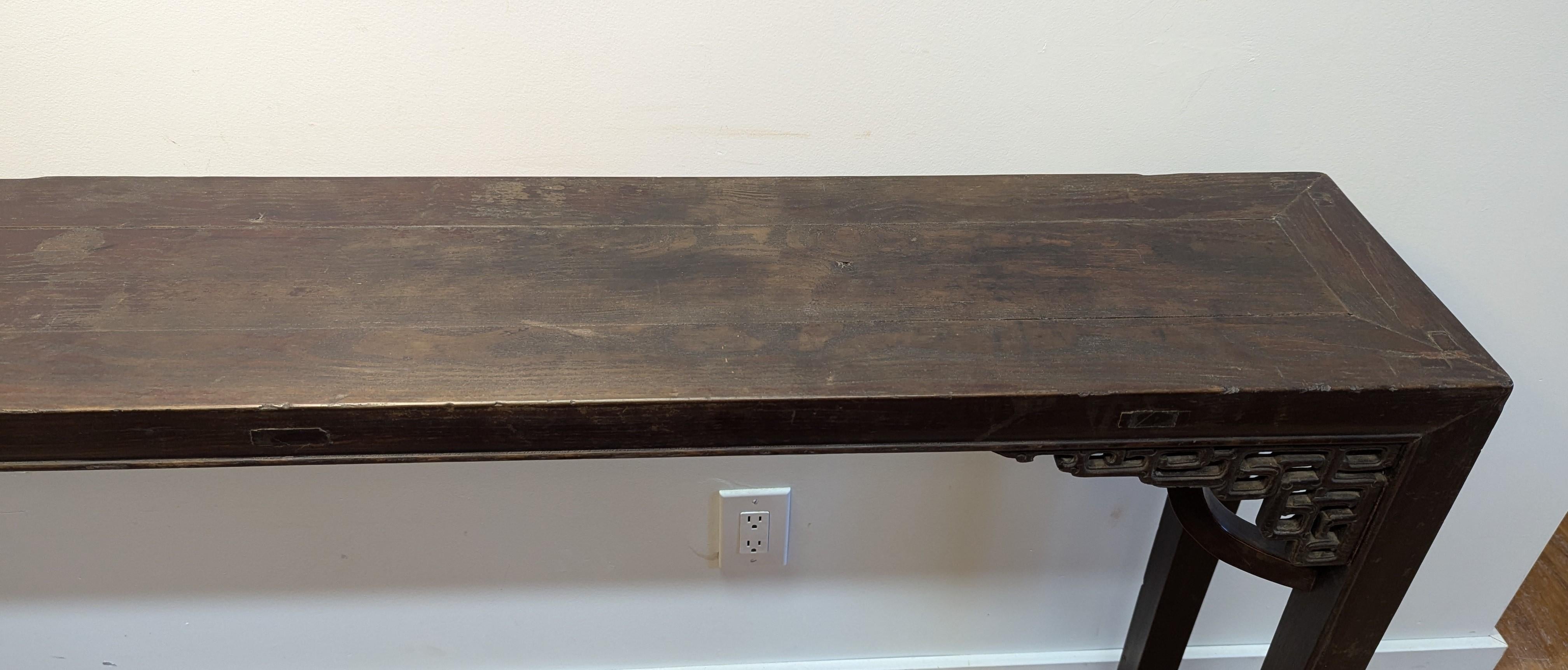 19th century Chinese Console Table In Good Condition For Sale In New York, NY