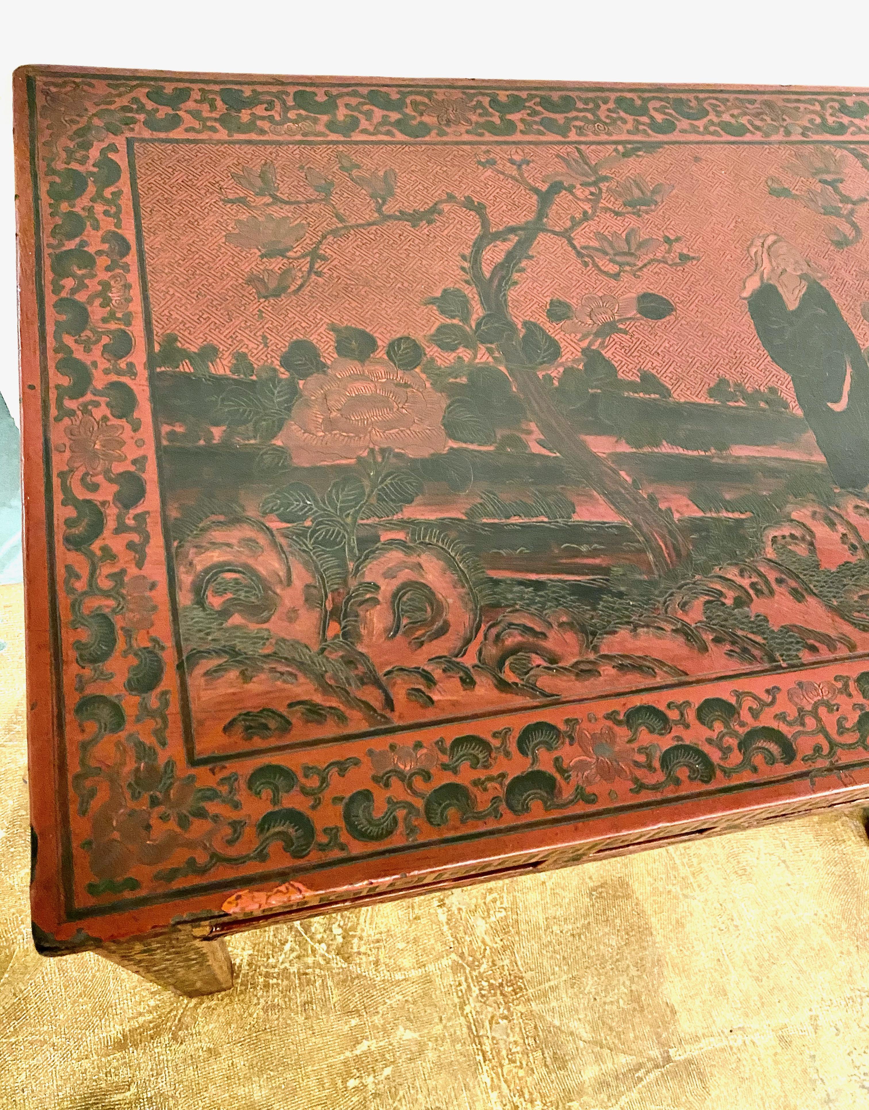 Chinese Altar Tables, 19th C. Lacquer For Sale 1