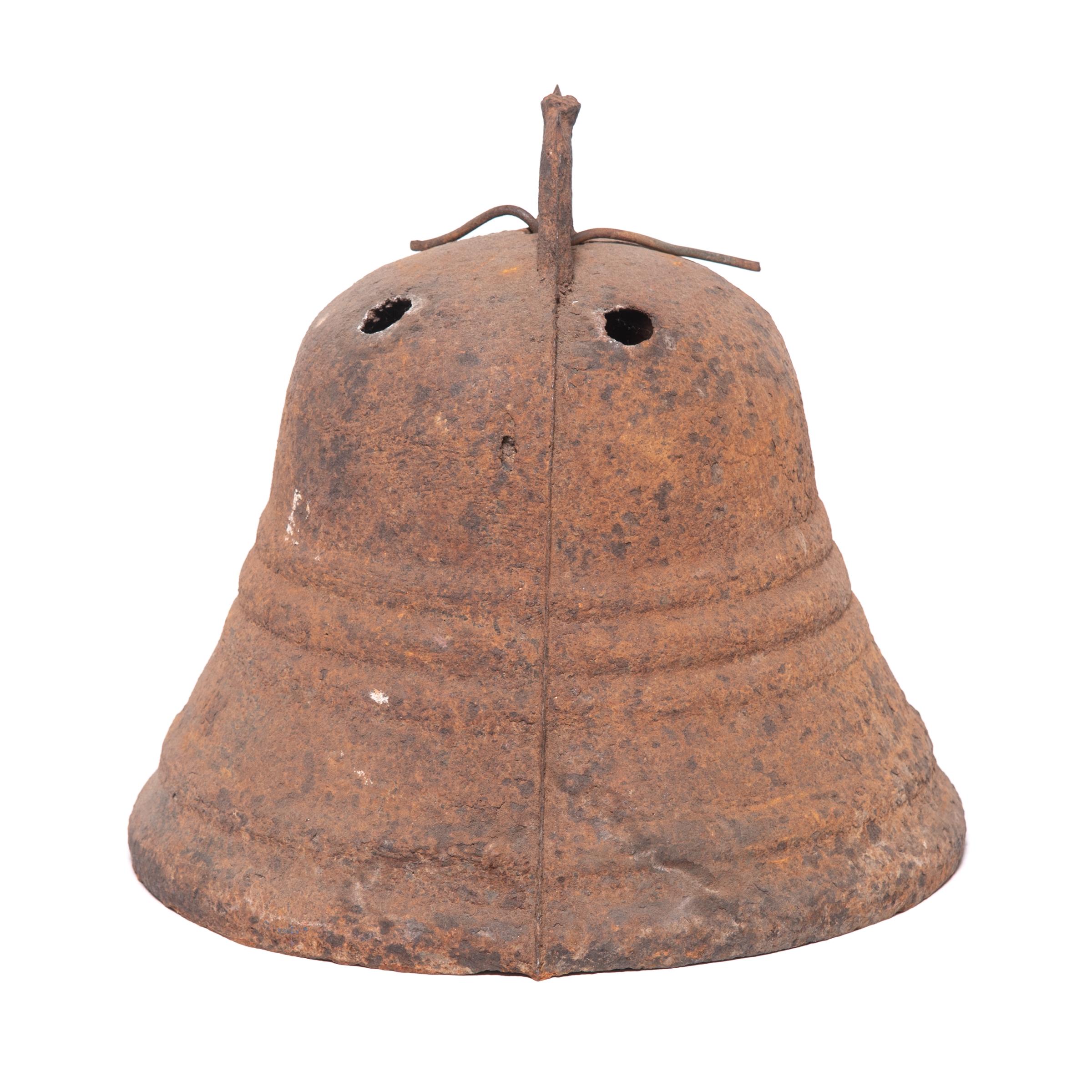 Qing Chinese Courtyard Bell with Clapper, c. 1850