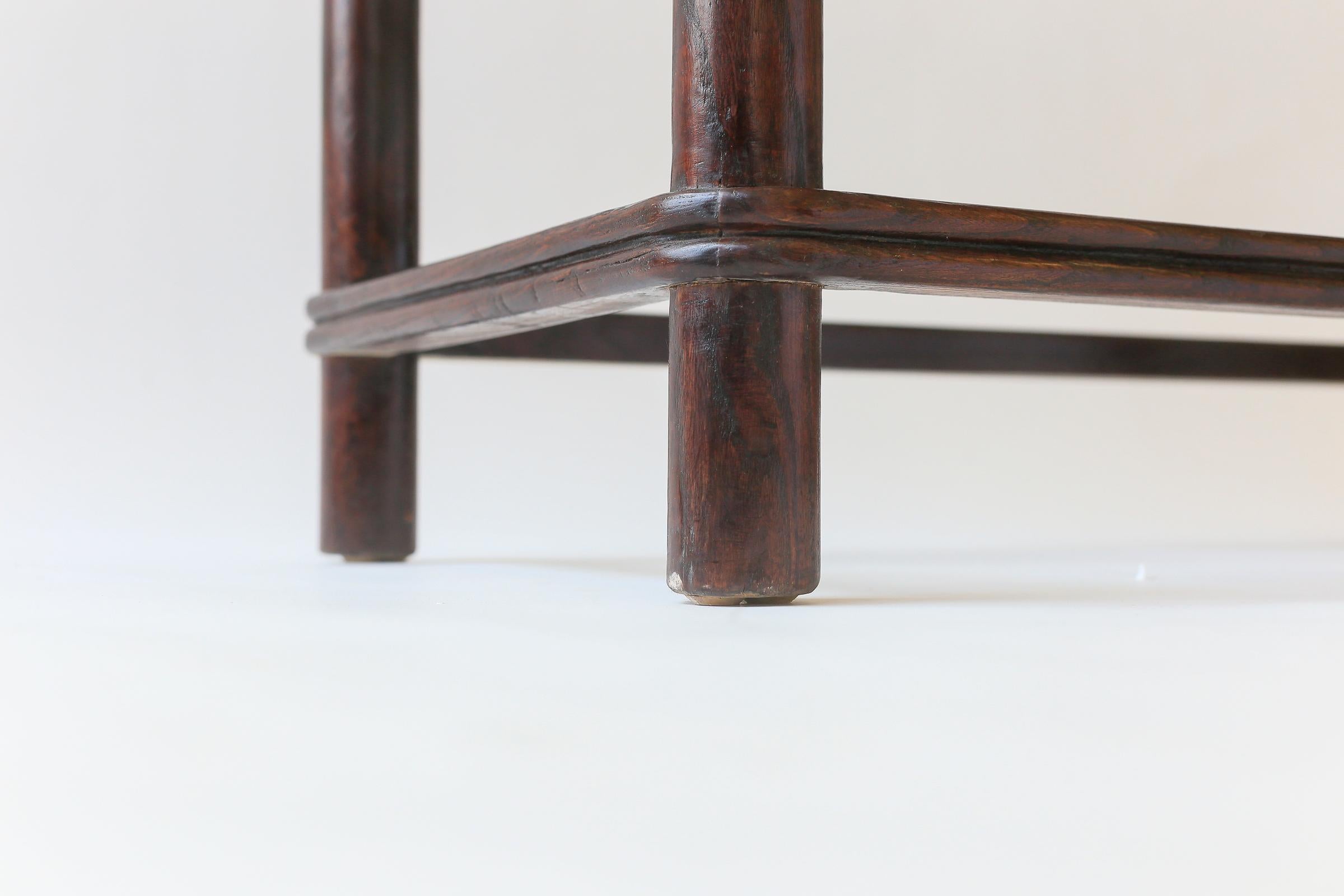 19th Century 19th century Chinese Dark Hardwood Console table For Sale