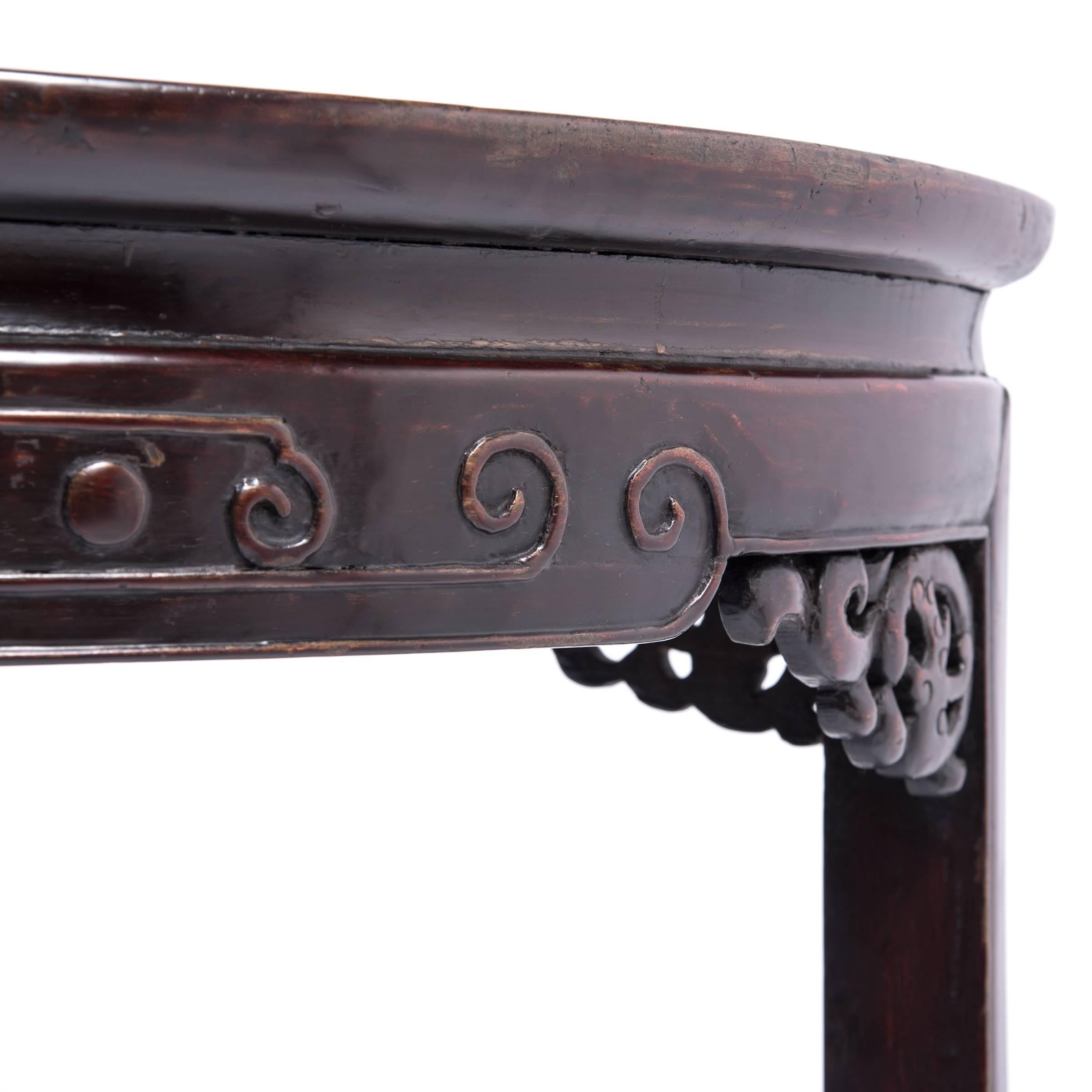 19th Century Chinese Demilune Table 2