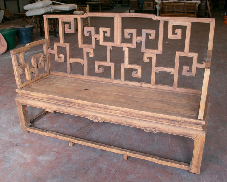 19th Century Chinese Detachable Rosewood Seating Bench For Sale at