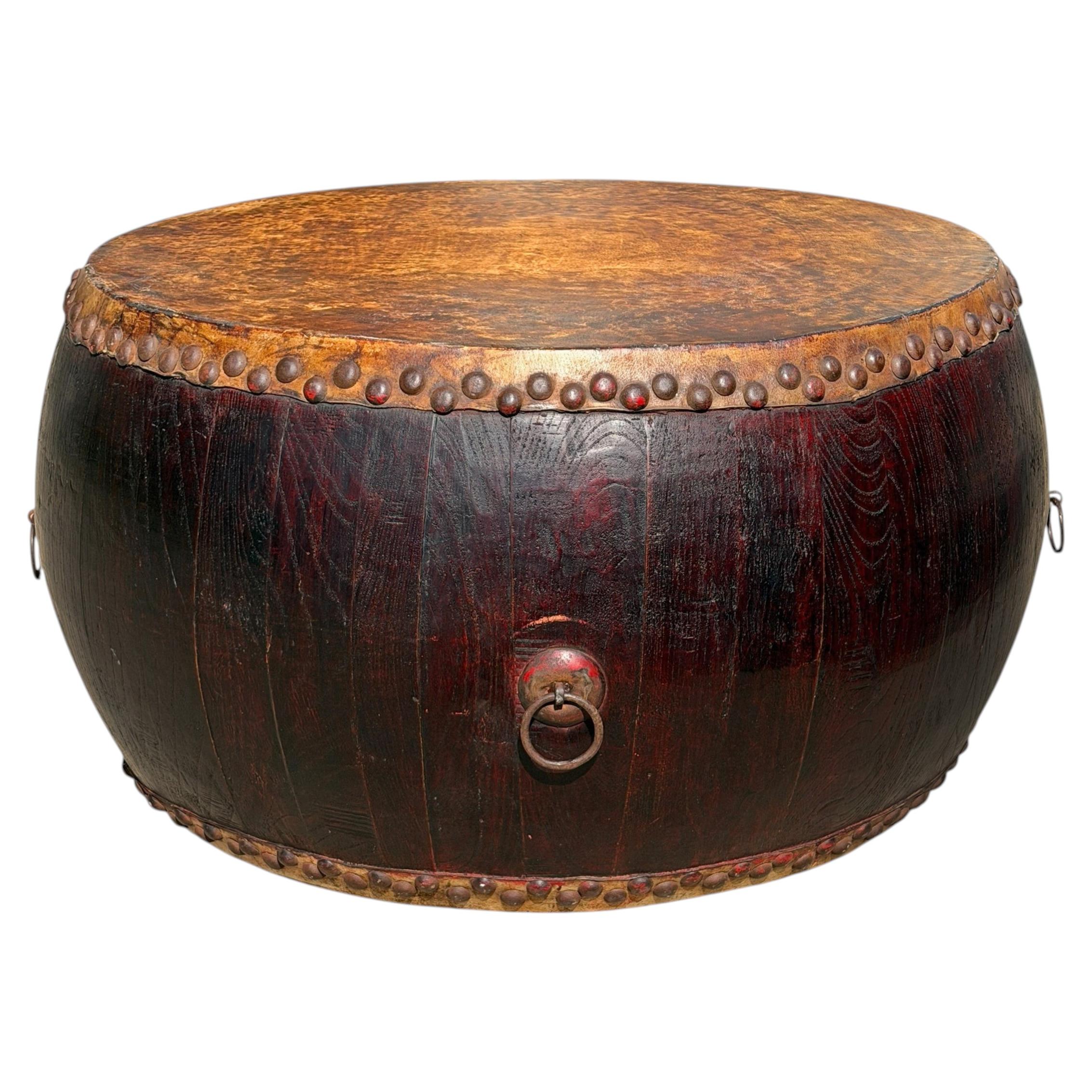 19th Century Chinese Drum Table