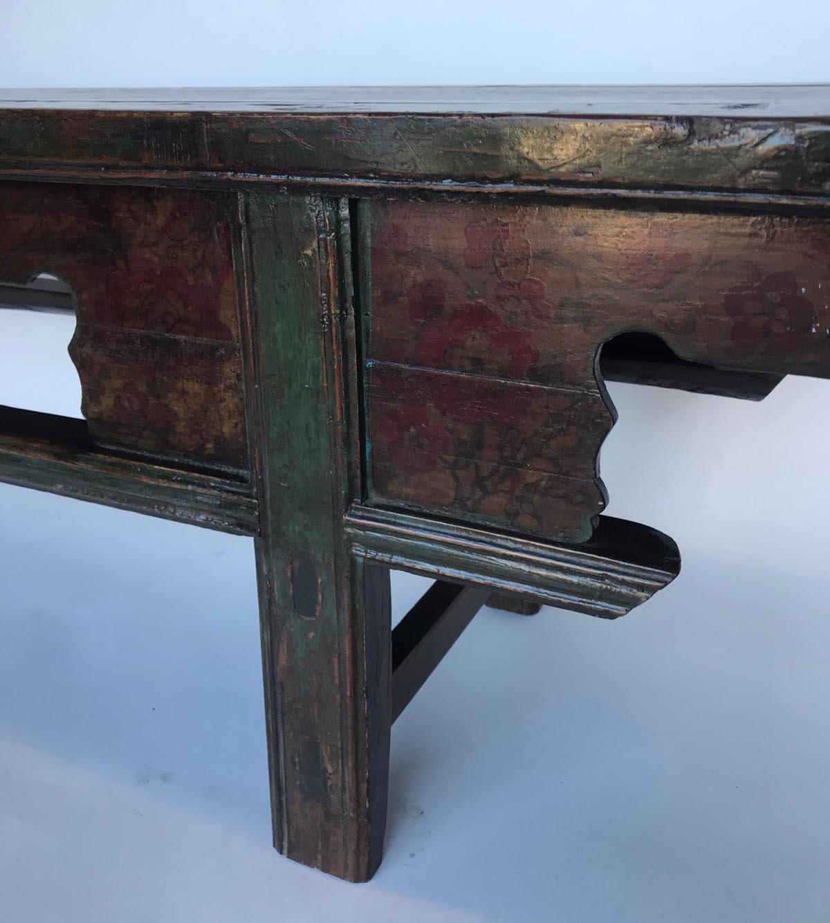 19th Century Chinese Elm Bench For Sale 4