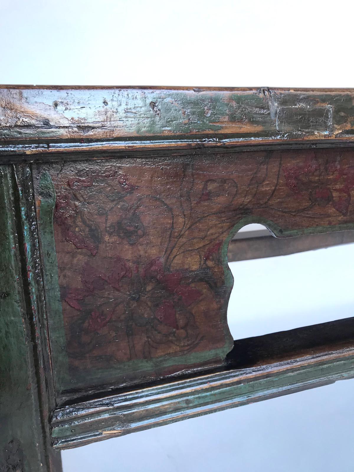 19th Century Chinese Elm Bench For Sale 1