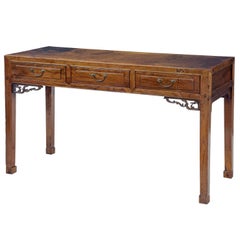 19th Century Chinese Elm Console Table