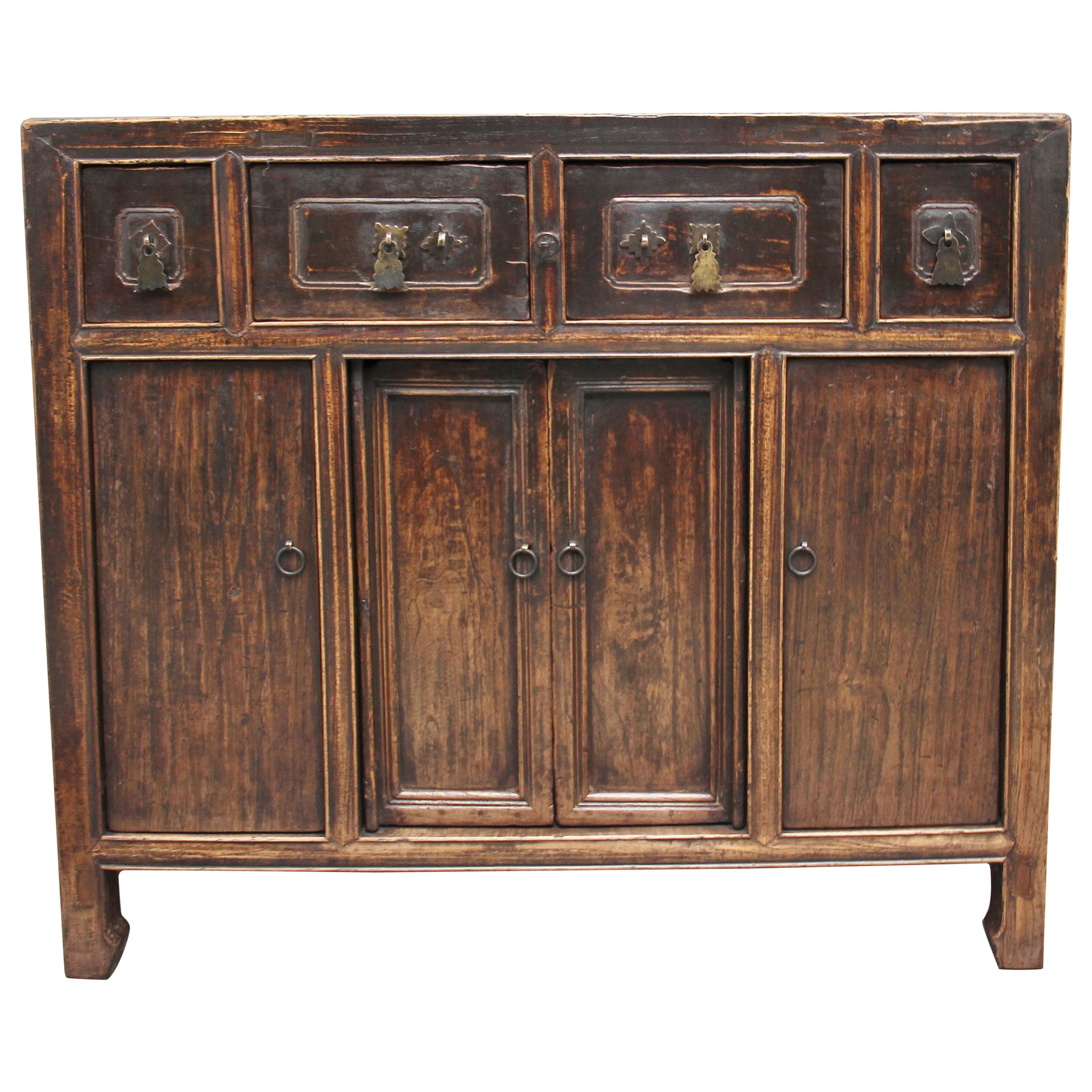 19th Century Chinese Elm Dresser