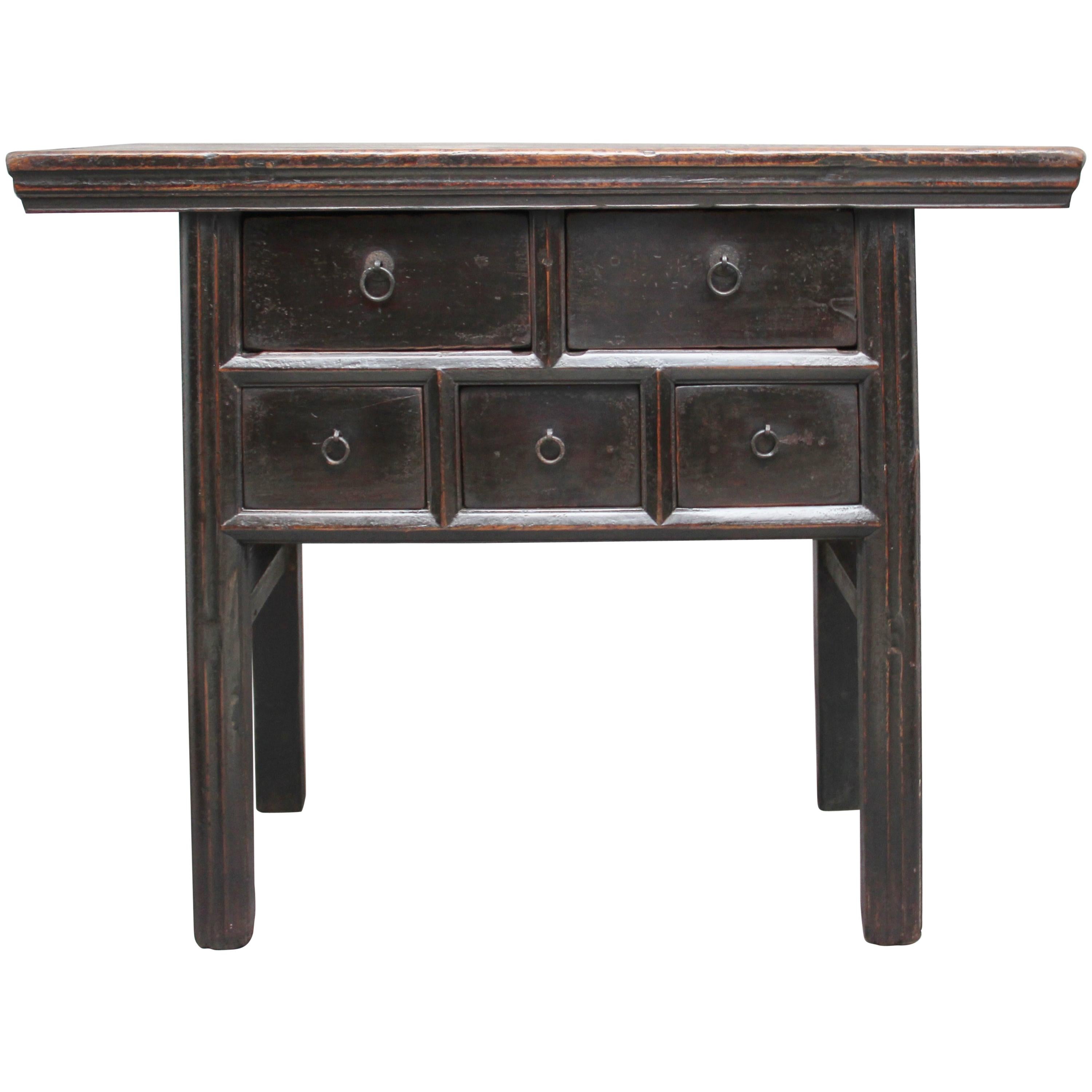 19th Century Chinese Elm Dresser