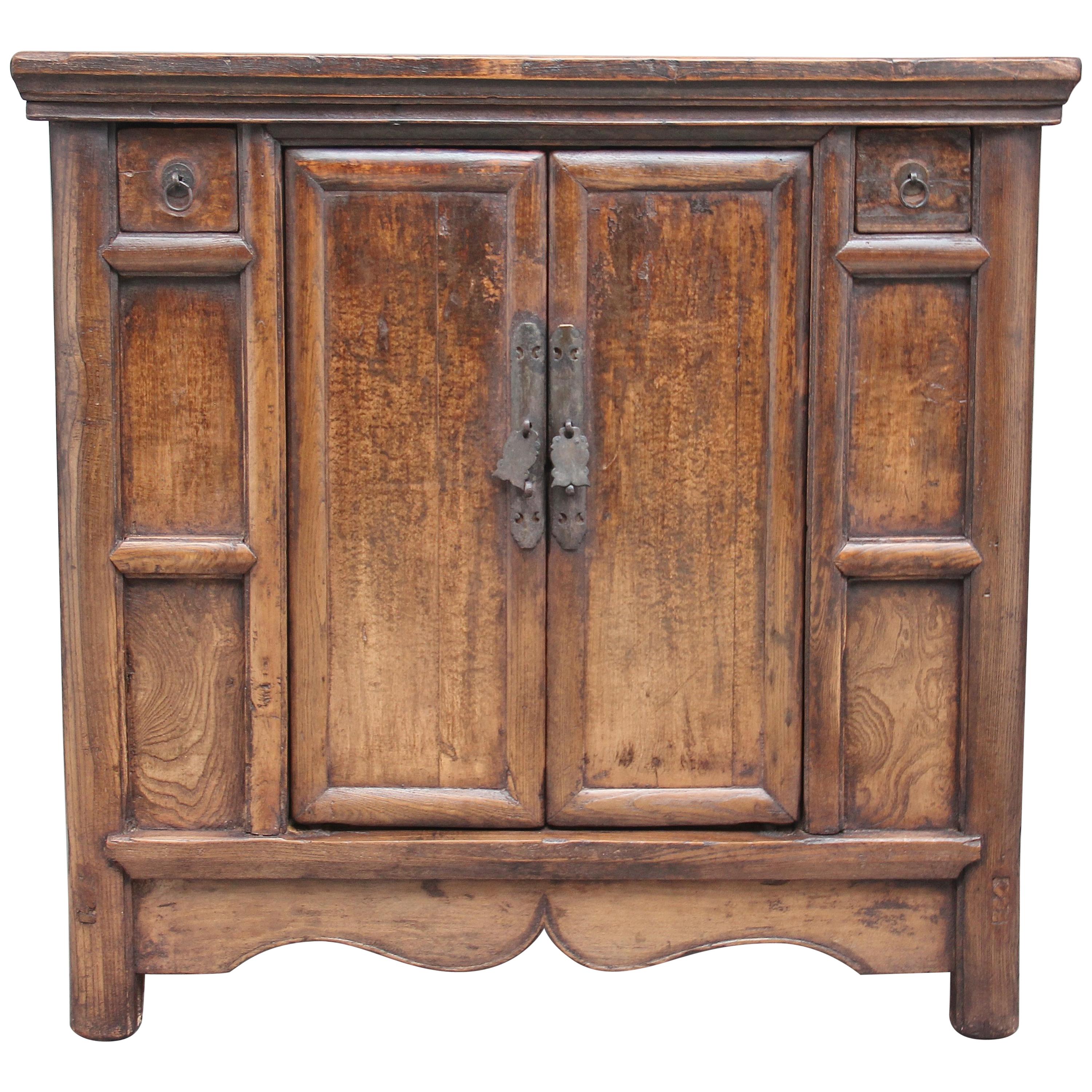 19th Century Chinese Elm Rustic Dresser