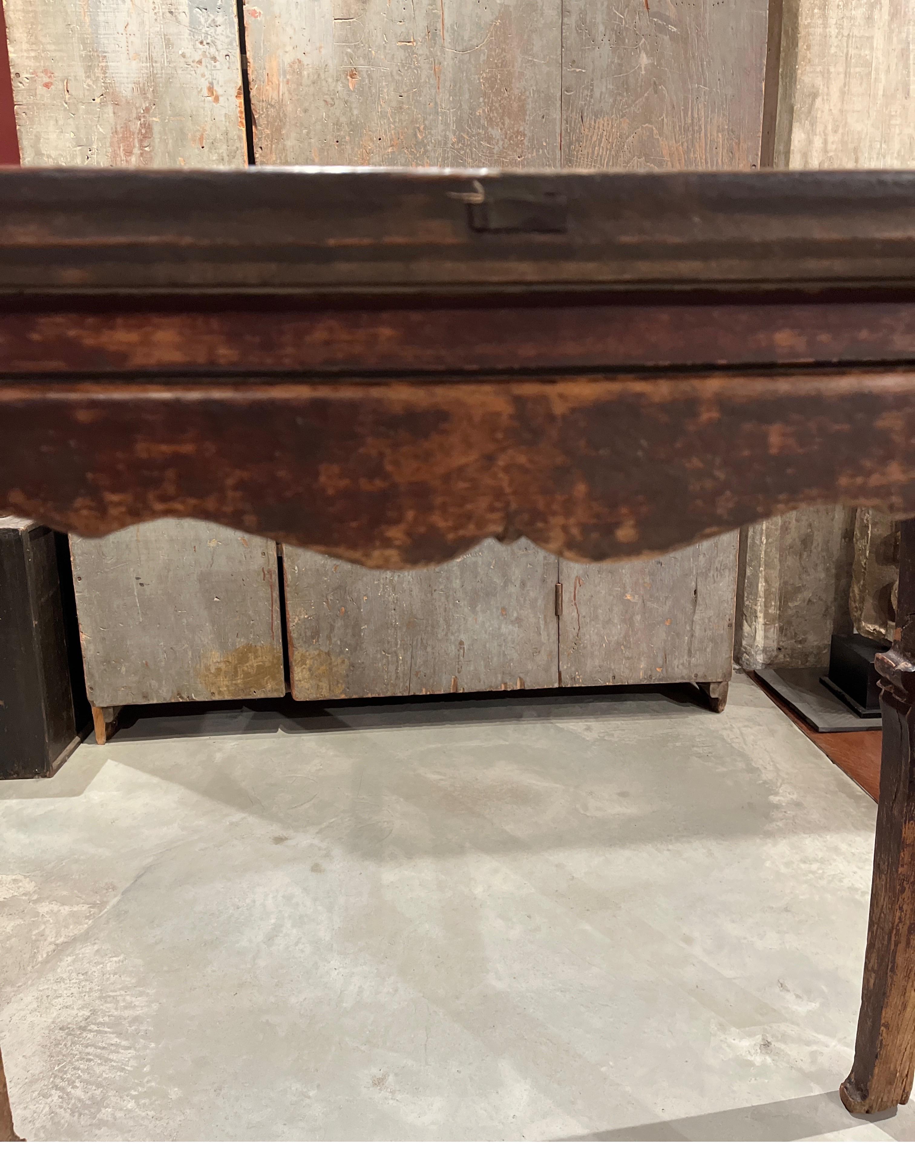 19th Century Chinese Elm Side Table For Sale 2