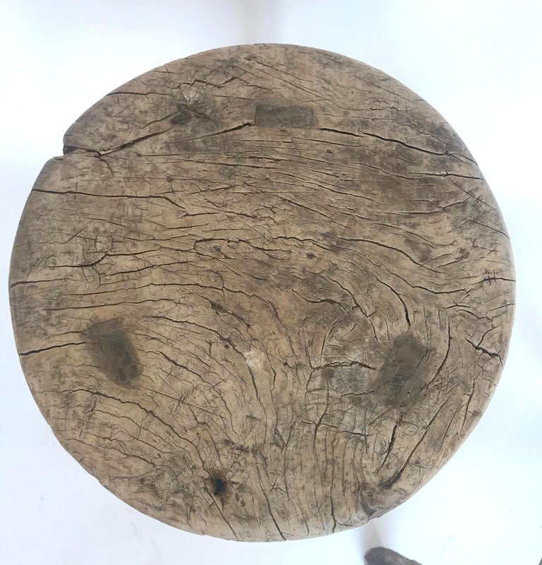19th Century Chinese Elm Stools For Sale at 1stDibs