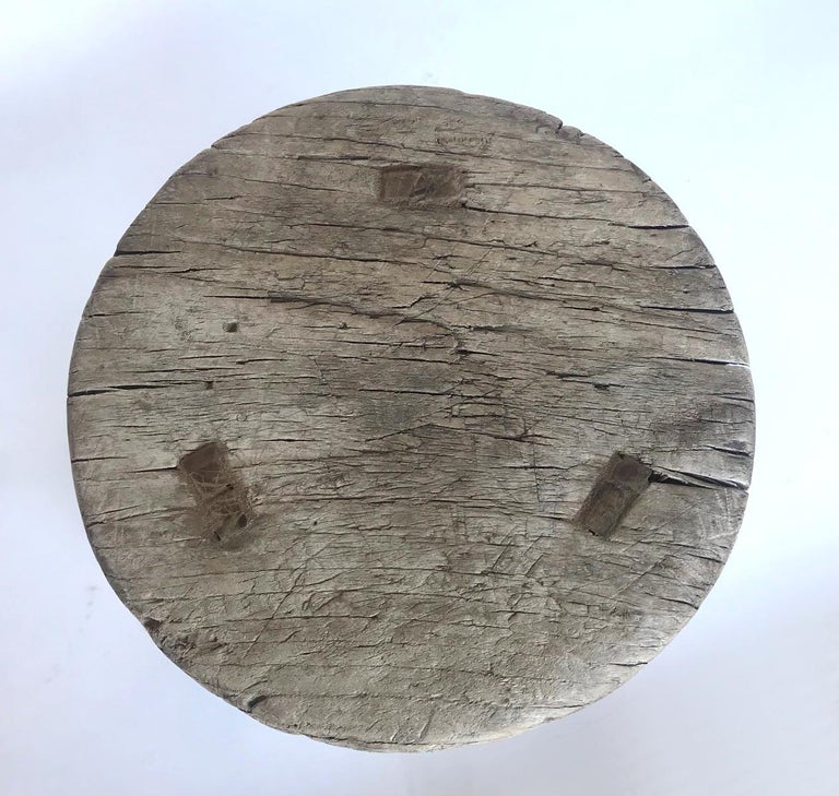 19th Century Chinese Elm Stools For Sale at 1stDibs