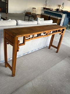 19th Century Chinese Elmwood Altar Table