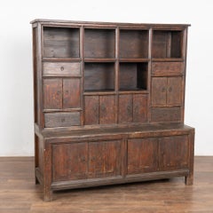 Vetrina in legno di olmo cinese del XIX secolo