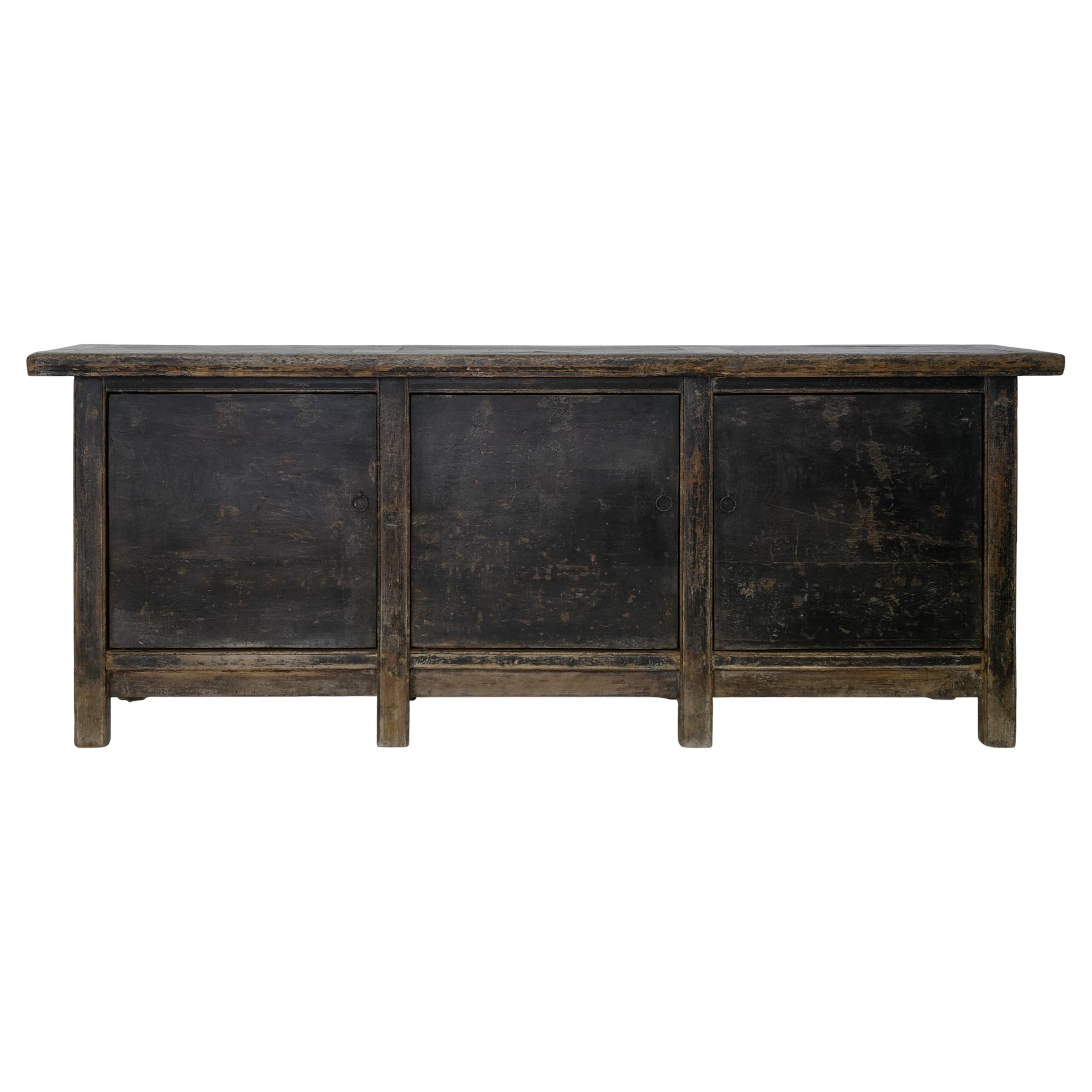 Aparador chino del siglo XIX de madera de olmo en venta