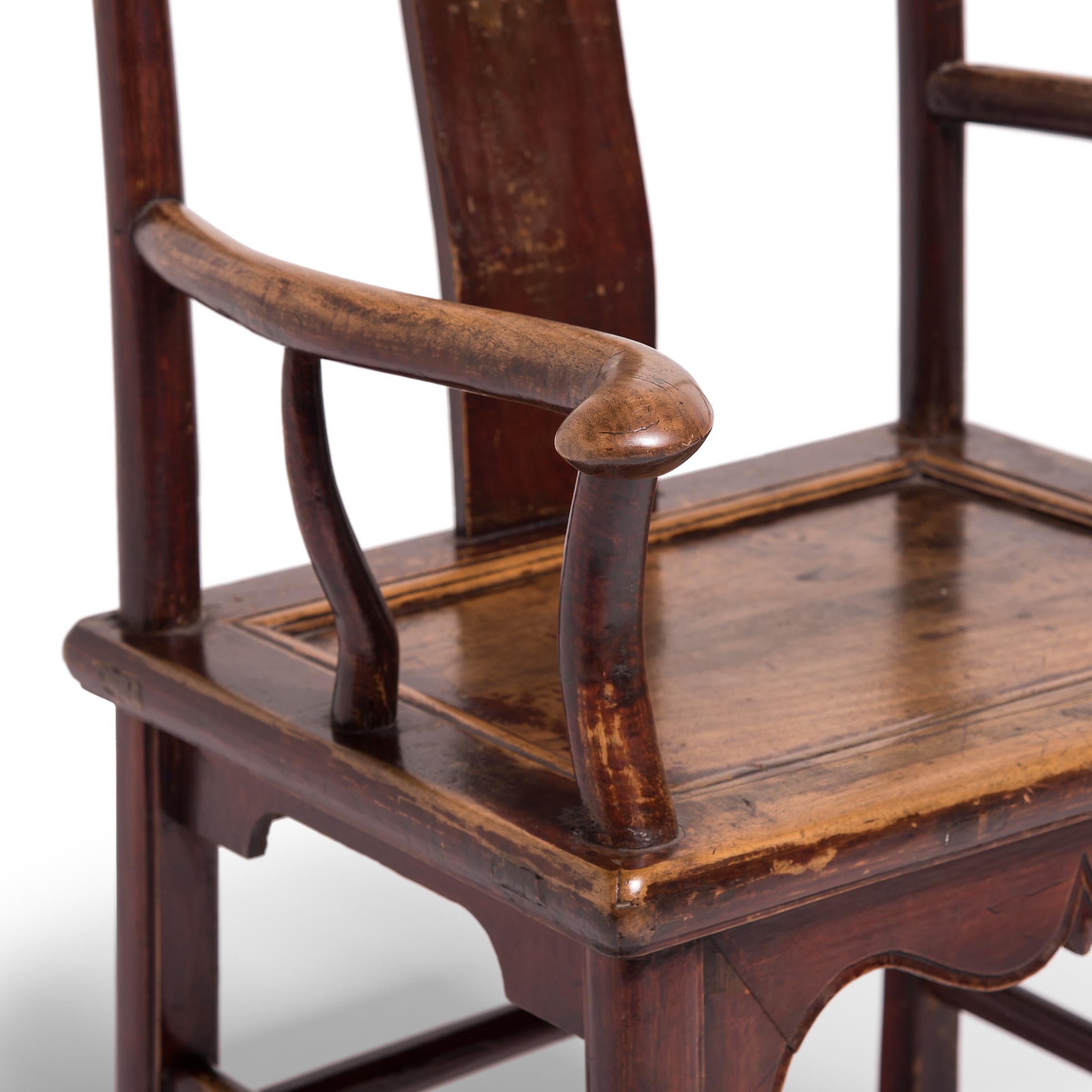 Chinese Cloud-Form Emperor Chair, c. 1850 In Good Condition In Chicago, IL