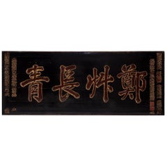 19th Century Chinese Eternal Youth Sign of Honor