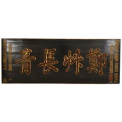 19th Century Chinese Eternal Youth Sign of Honor