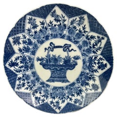Chinesische Export-Blau-Weiß-Platte des 19. Jahrhunderts