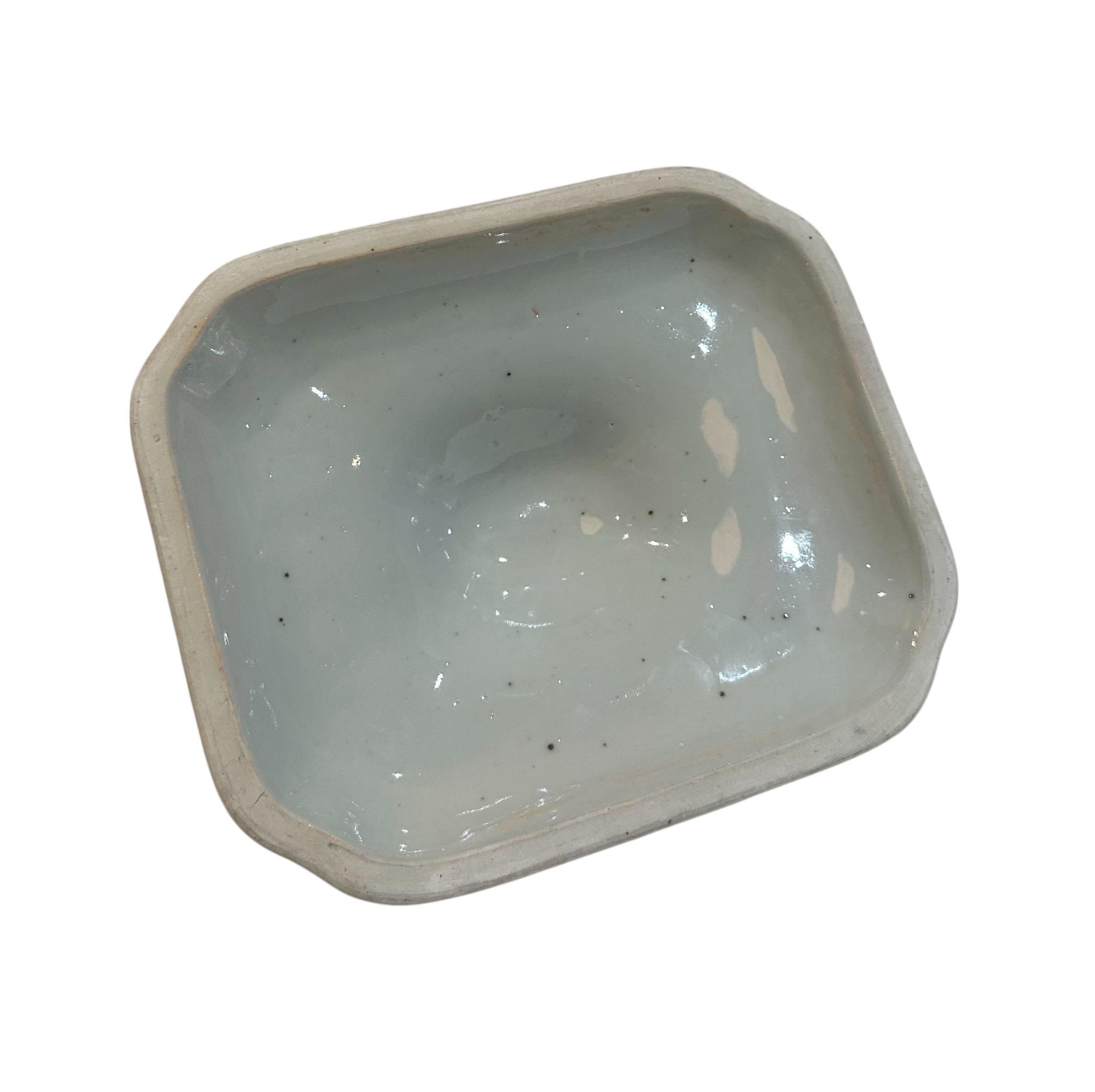 Plat de service bleu et blanc de Canton exporté de Chine au 19e siècle en vente 6