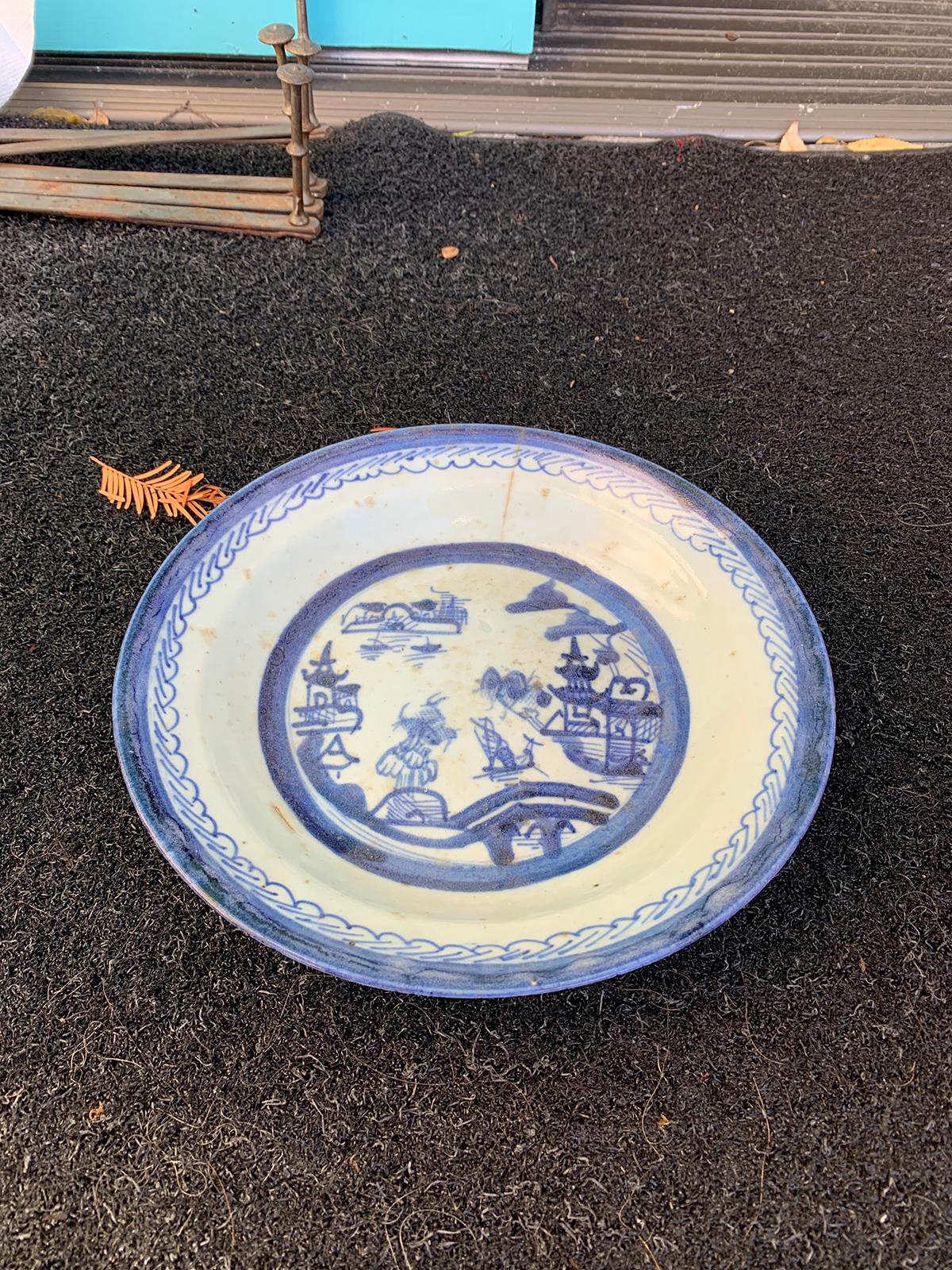 blue and white canton china