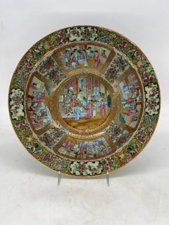 19th Century, Chinese Export Famille Rose Medallion Centerpiece Bowl 15.75"