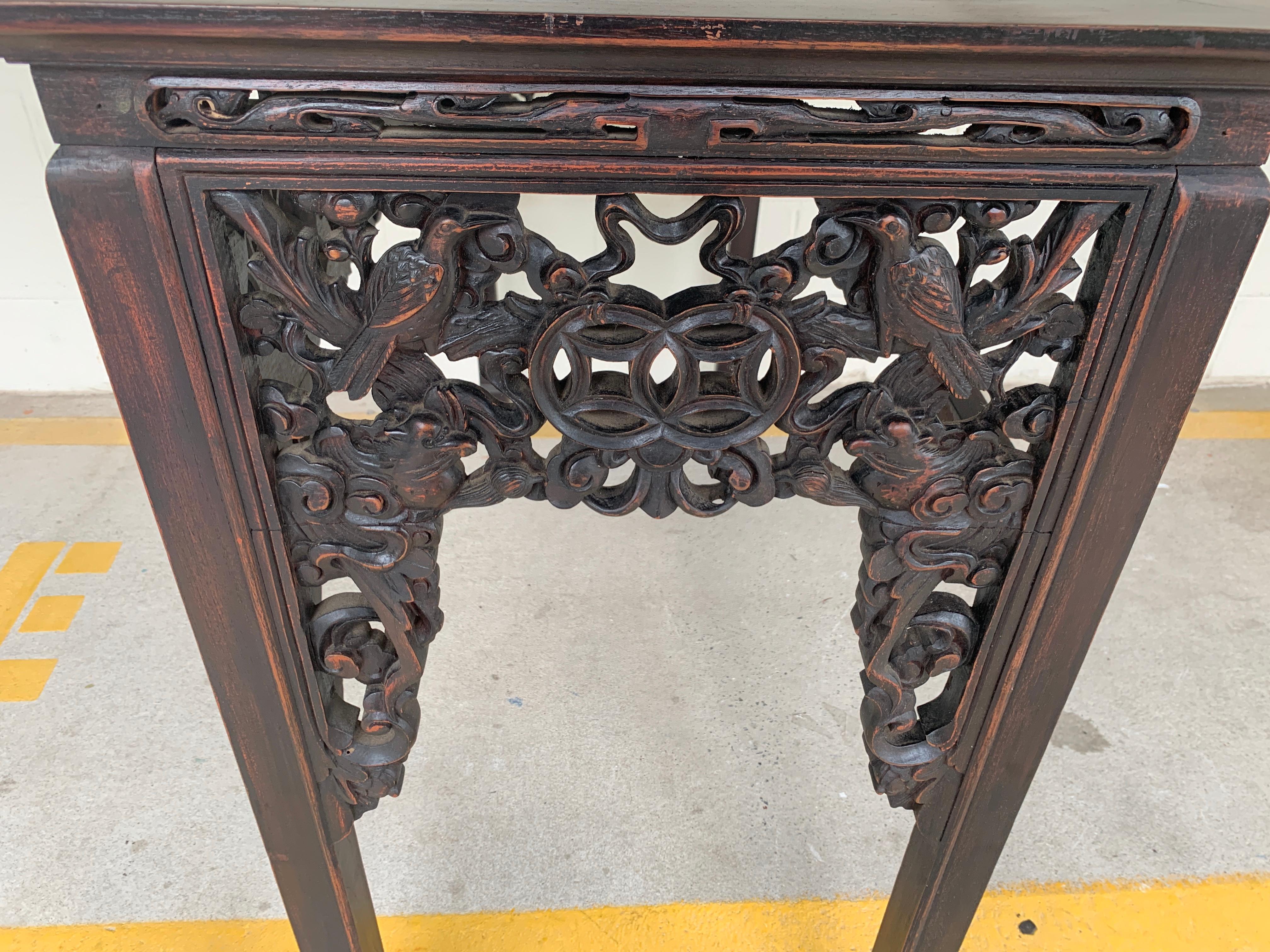 19th Century Chinese Export Hardwood Altar Table 8