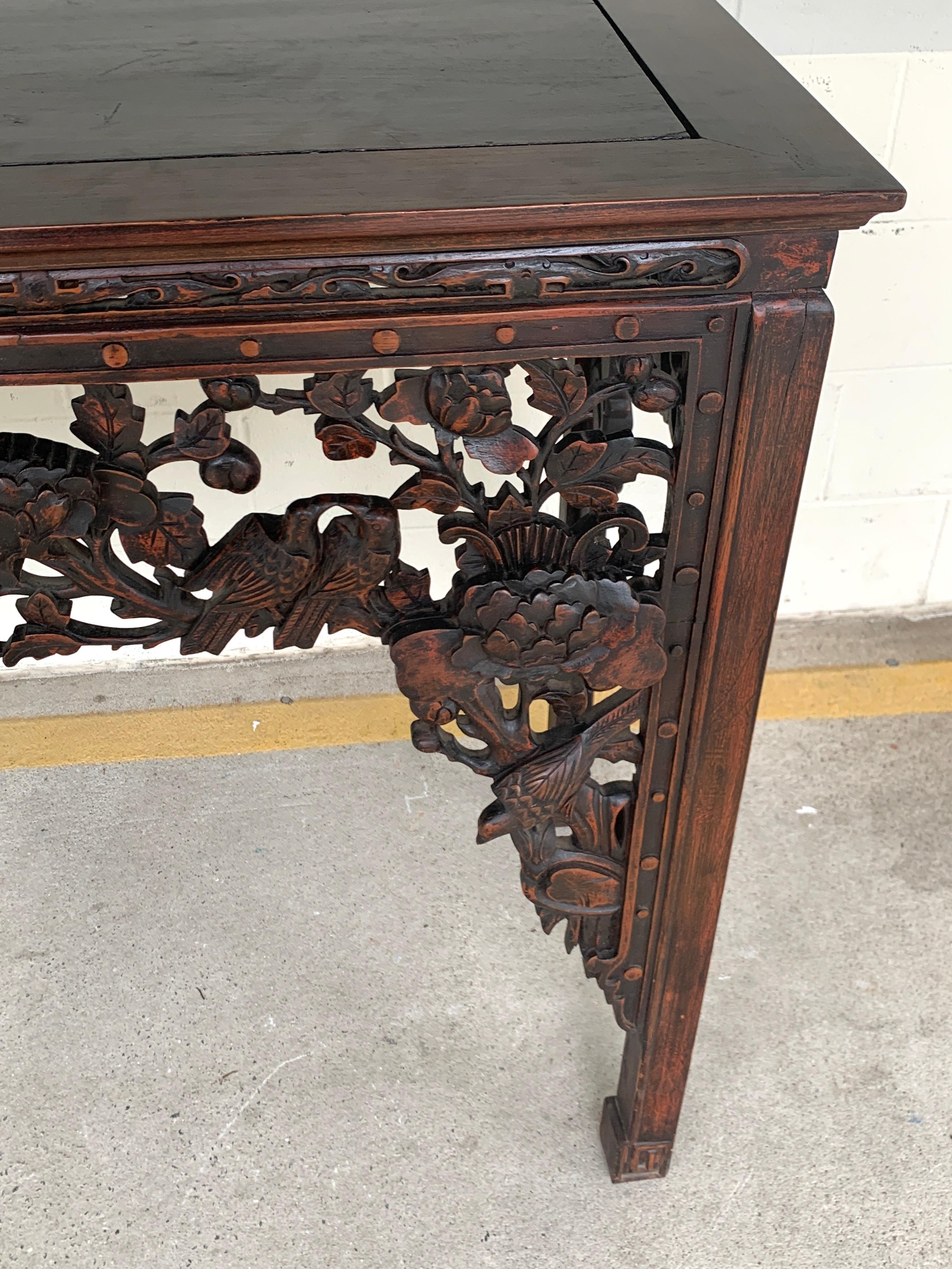 19th Century Chinese Export Hardwood Altar Table 9