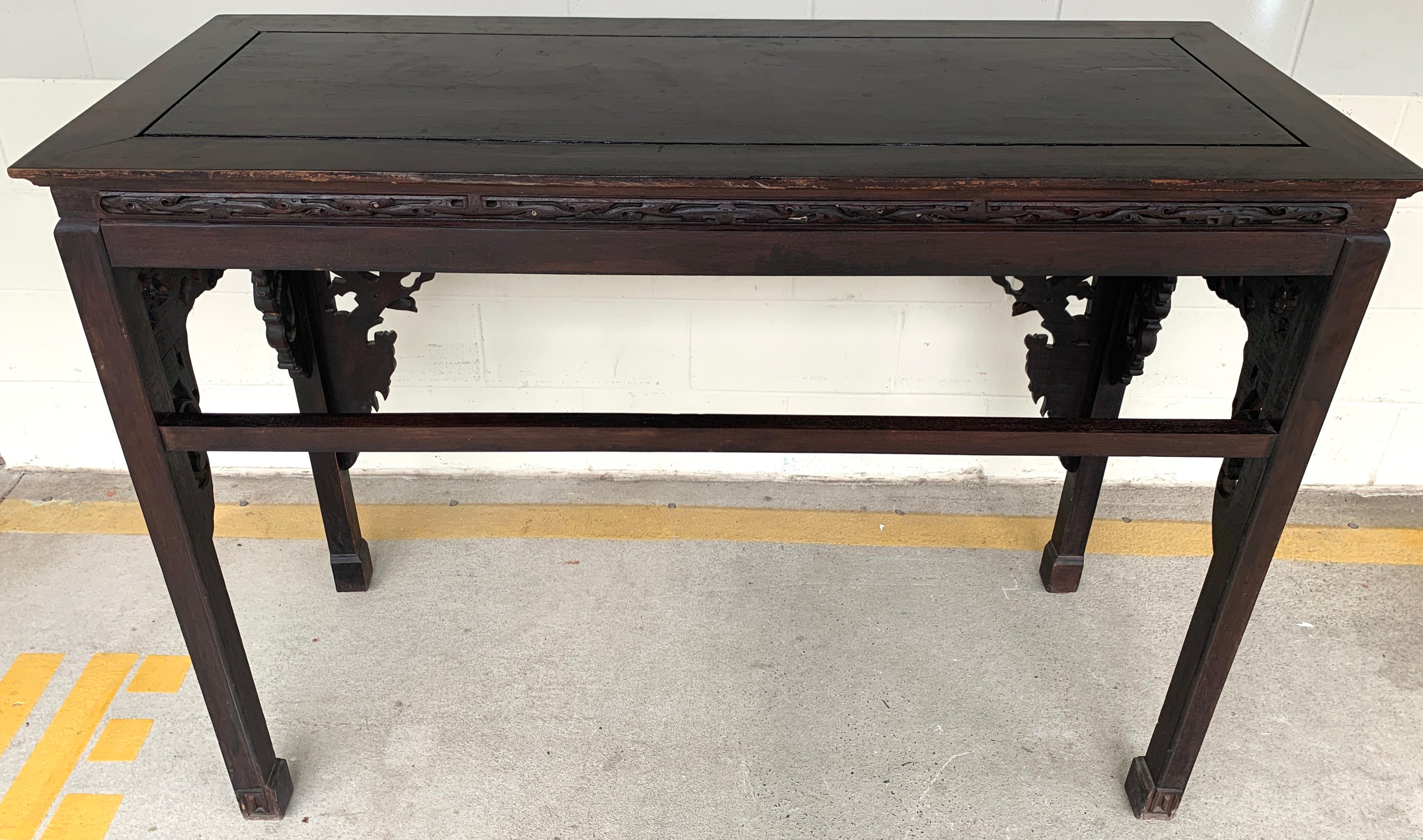 19th Century Chinese Export Hardwood Altar Table 10