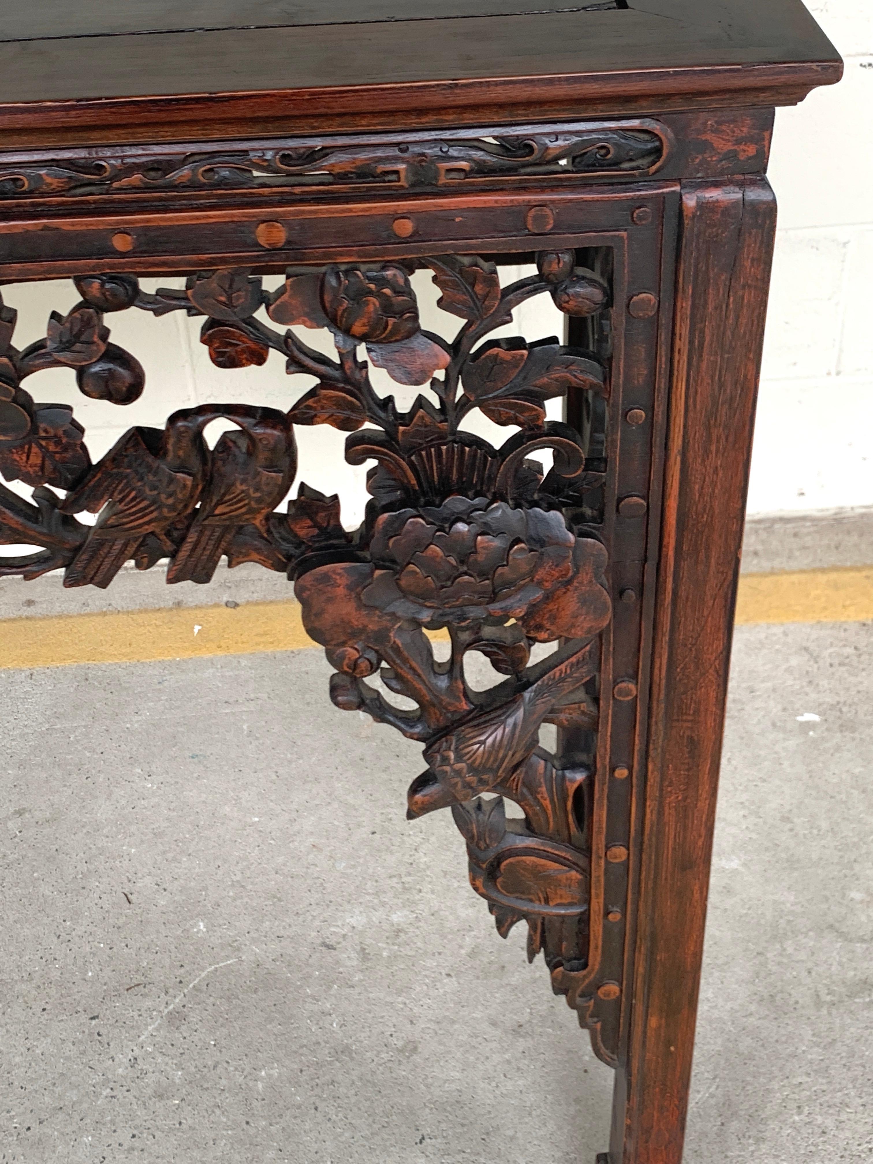 19th Century Chinese Export Hardwood Altar Table 3