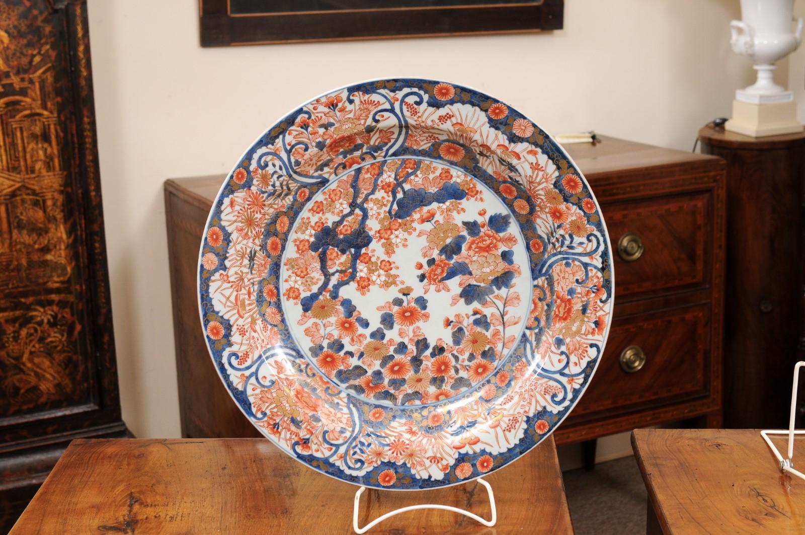 19th Century Chinese Export Imari Charger In Good Condition In Atlanta, GA