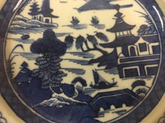 19th century Chinese Export Nanking Warming Plate
