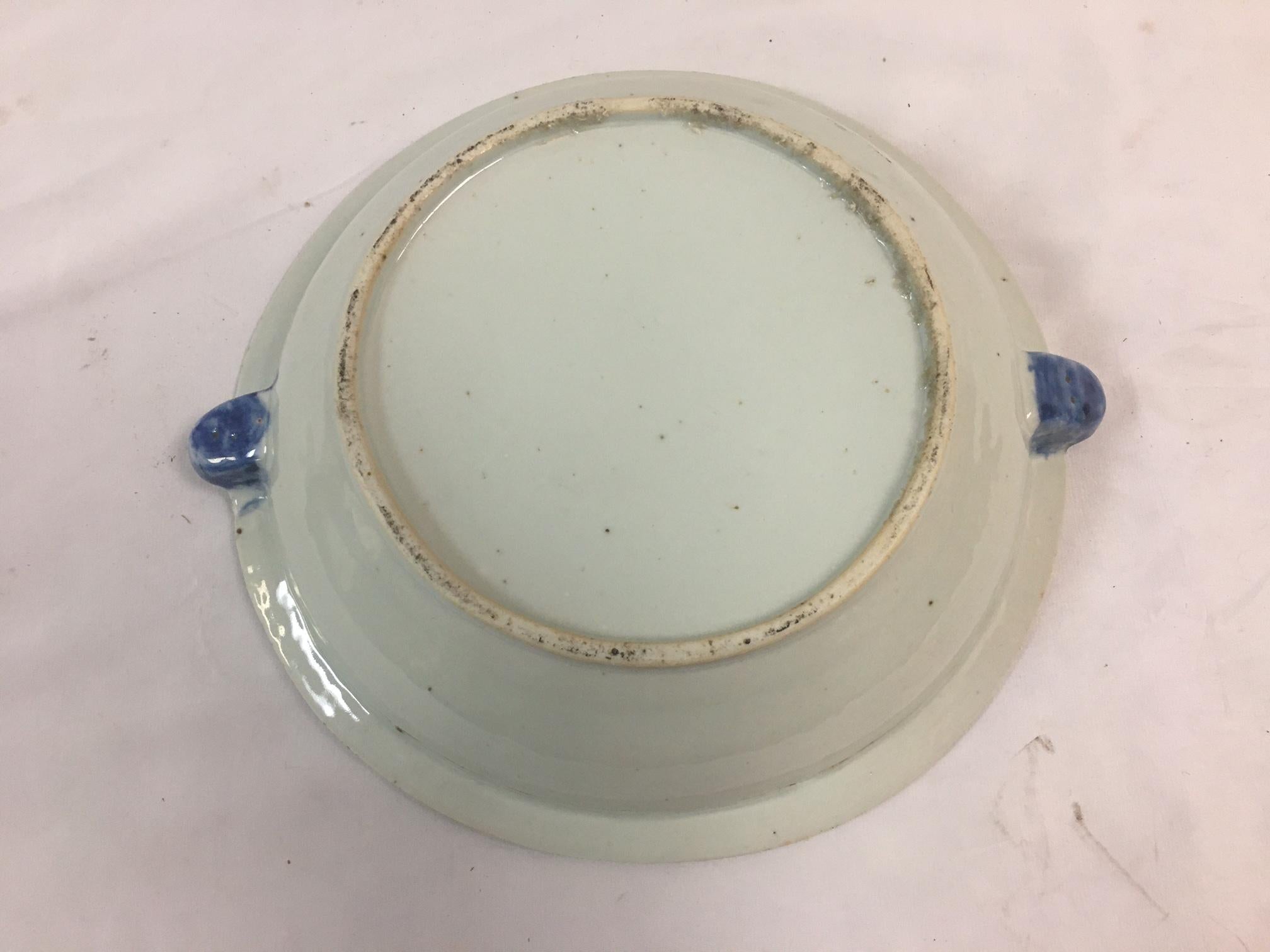 19th century Chinese Export Nanking Warming Plate For Sale 2