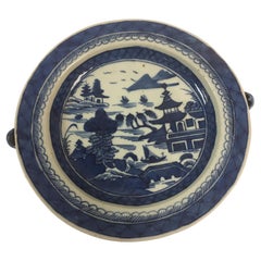 19th century Chinese Export Nanking Warming Plate