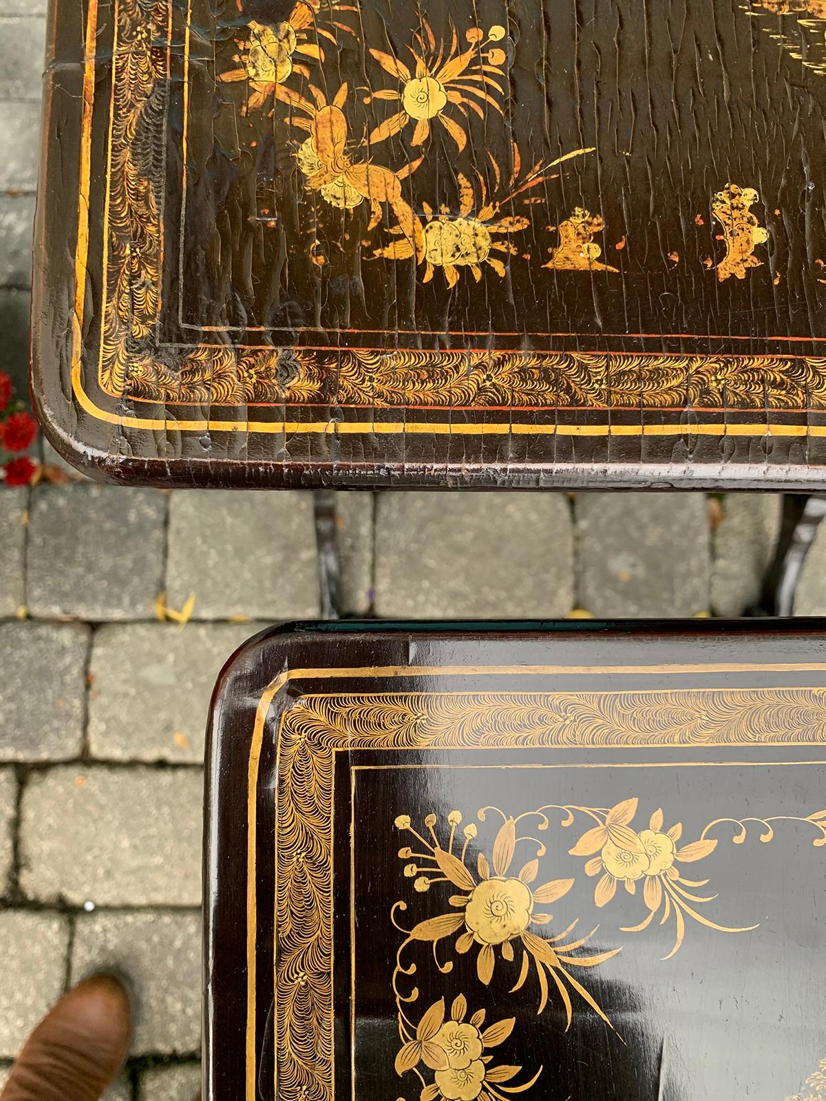 19th Century Chinese Export Nesting Tables, Set of 4 15