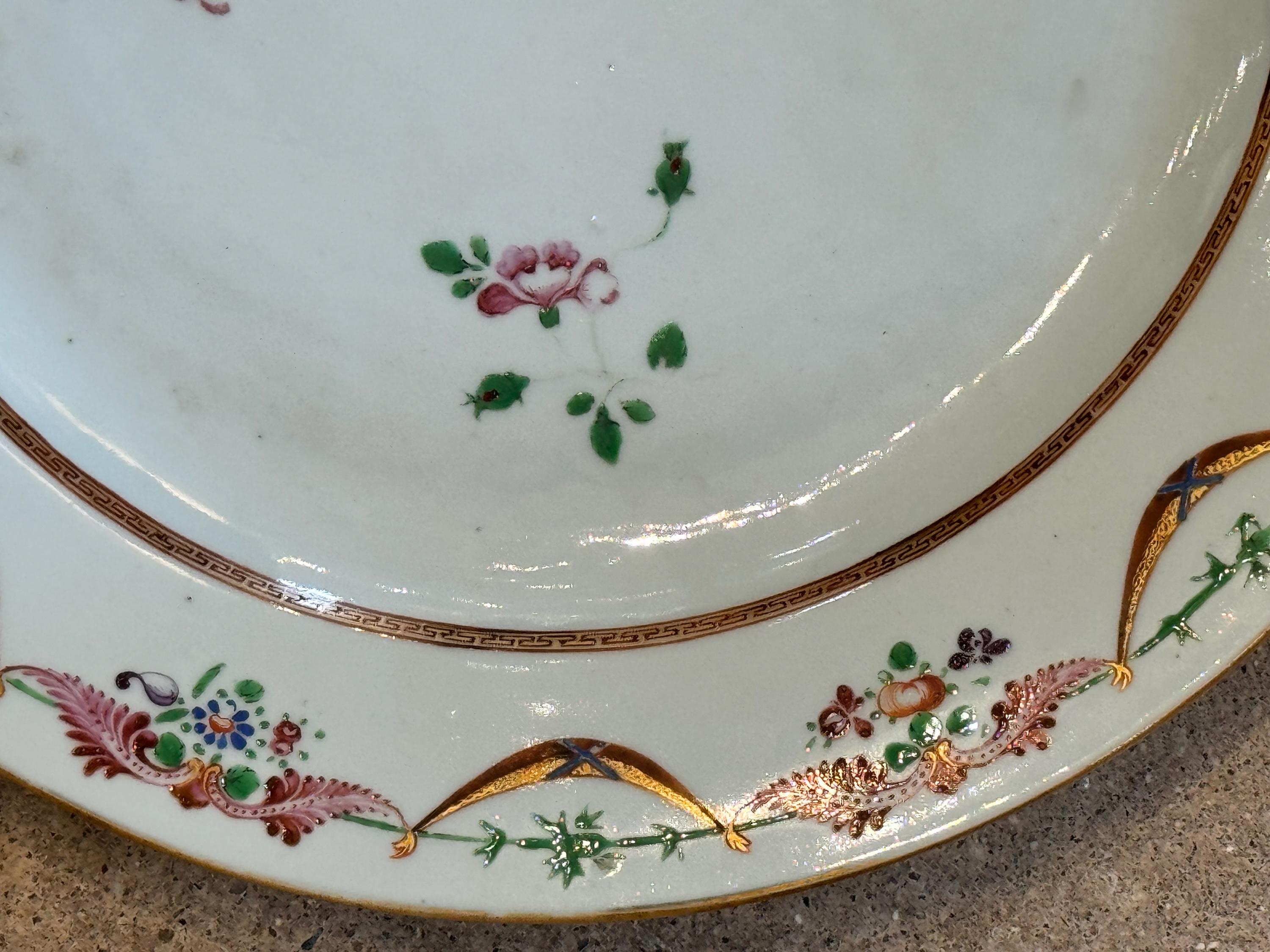 Céramique Assiette d'exportation chinoise du 19ème siècle en vente