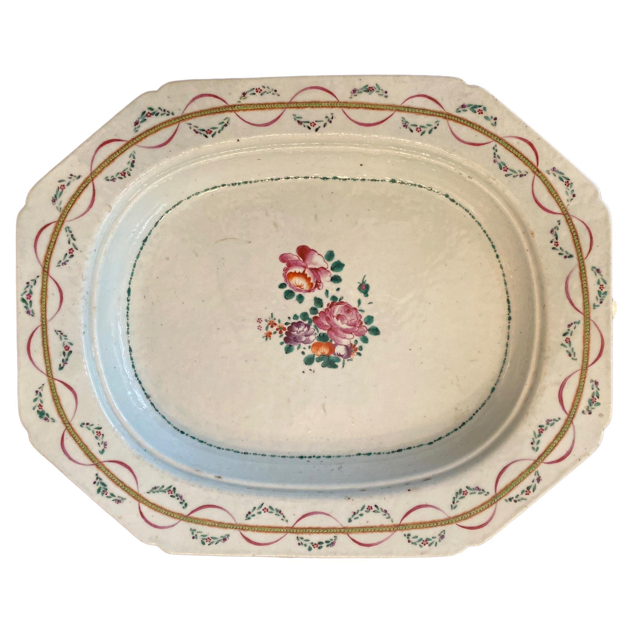 19th Century Chinese Export Platter For Sale