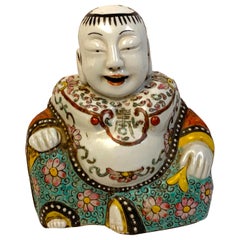 Antique 19th Century Chinese Export Seated Buddha