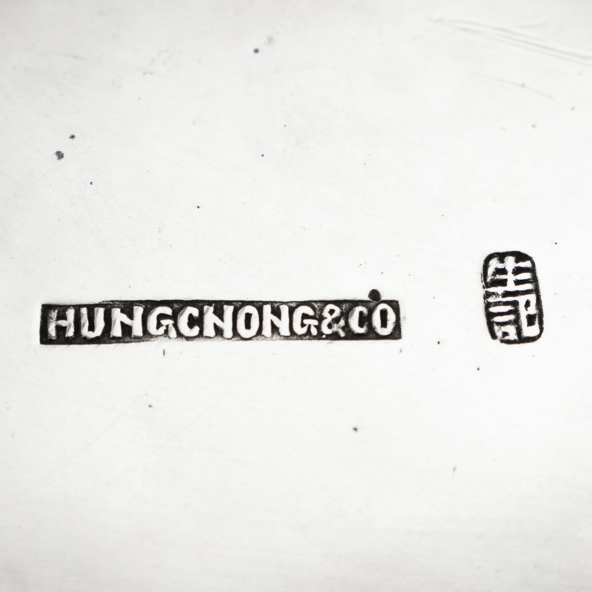 19th Century Chinese Export Silver Bowl, Hung Chong, Shanghai, circa