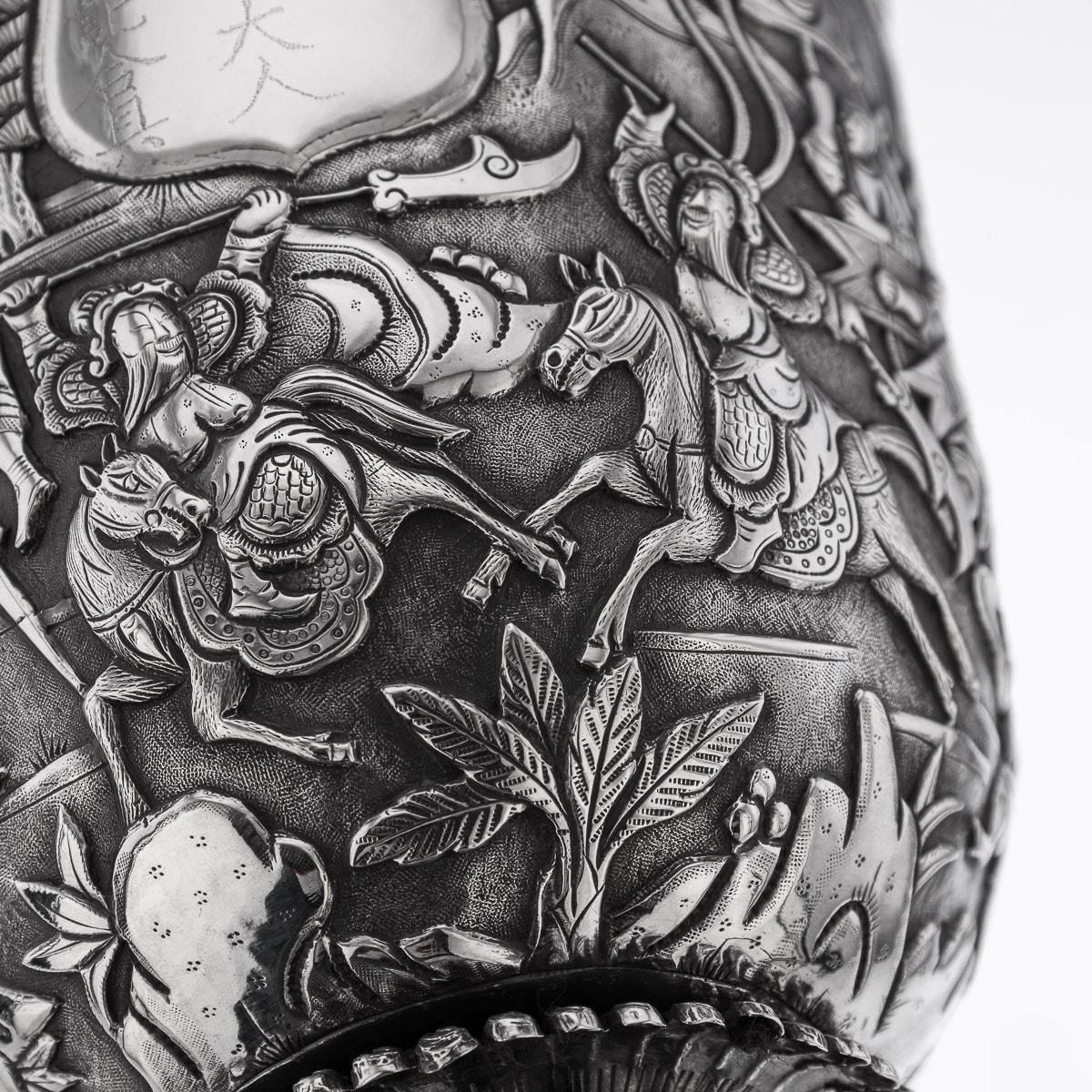 19th Century Chinese Export Solid Silver Goblet, Woshing, circa 1870 9