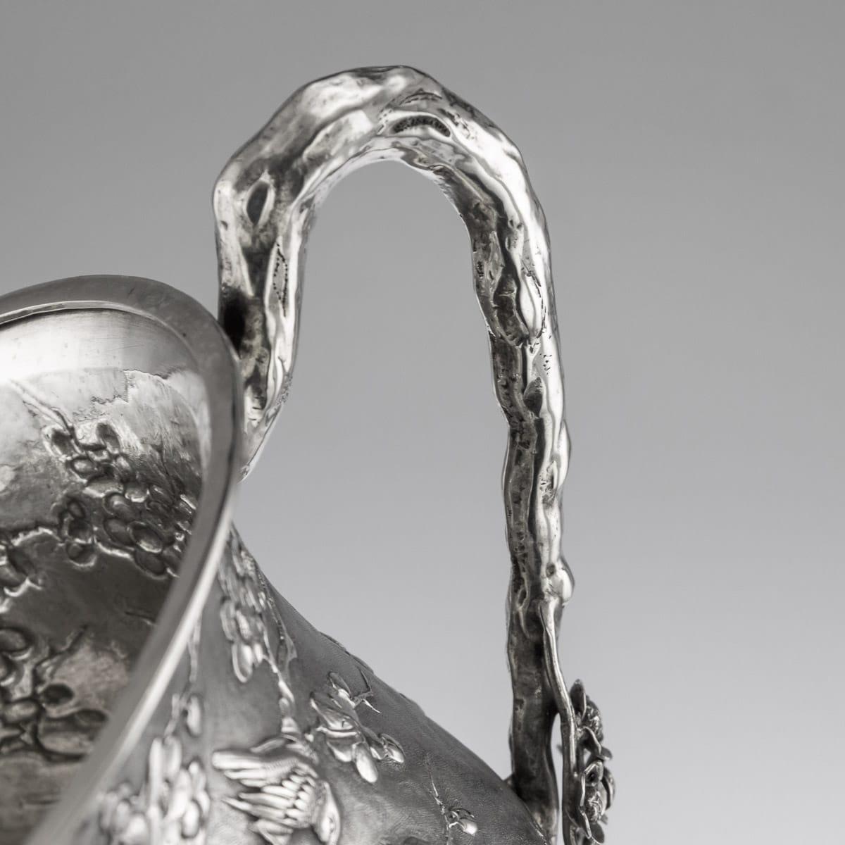 19th Century Chinese Export Solid Silver Trophy Cup, Woshing Shanghai circa 1890 8