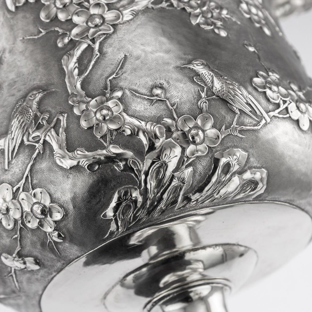 19th Century Chinese Export Solid Silver Trophy Cup, Woshing Shanghai circa 1890 10