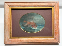 Peinture de bateaux maritimes à vent d'exportation chinoise du 19e siècle