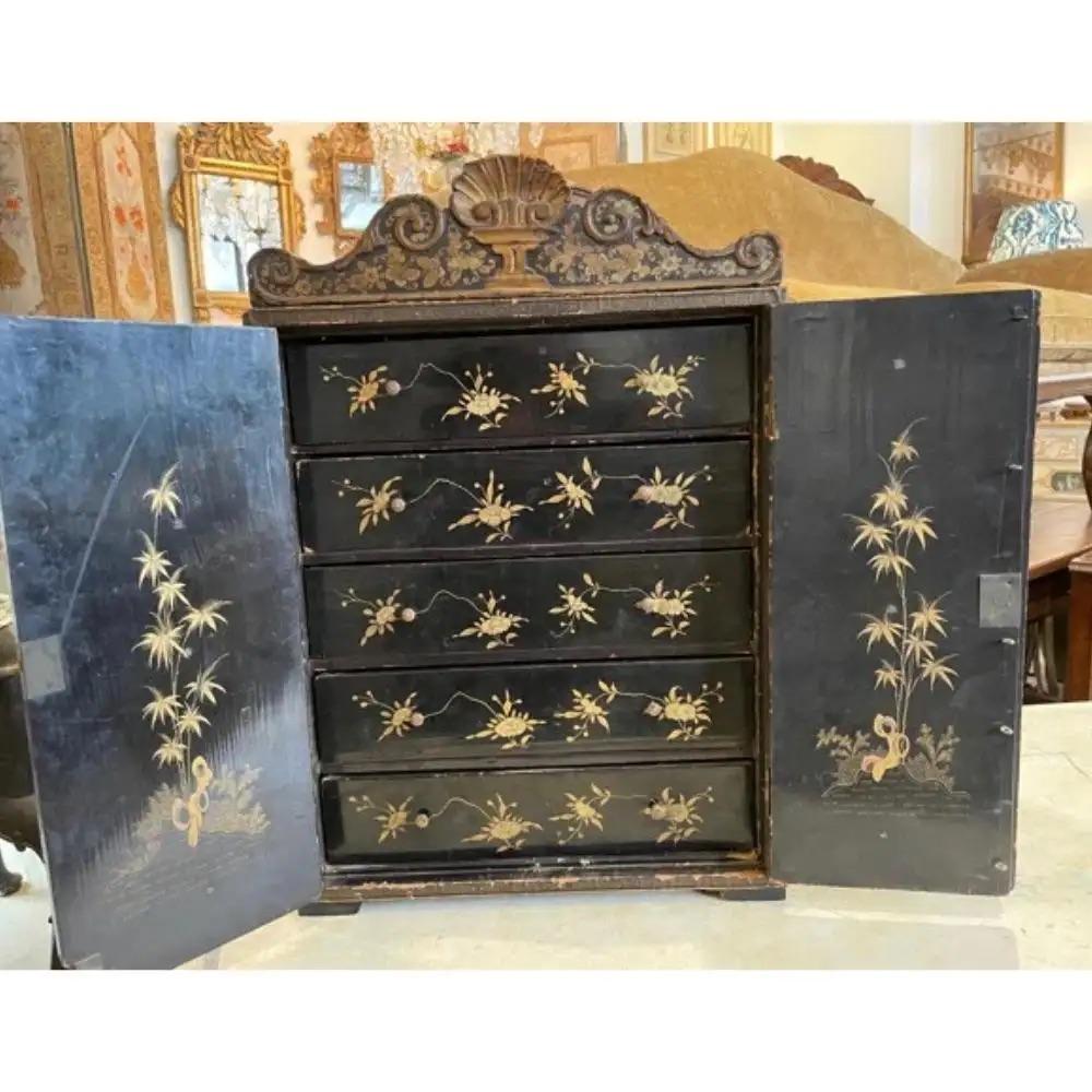 19th Century Chinese Export Table Cabinet In Good Condition For Sale In Charlottesville, VA