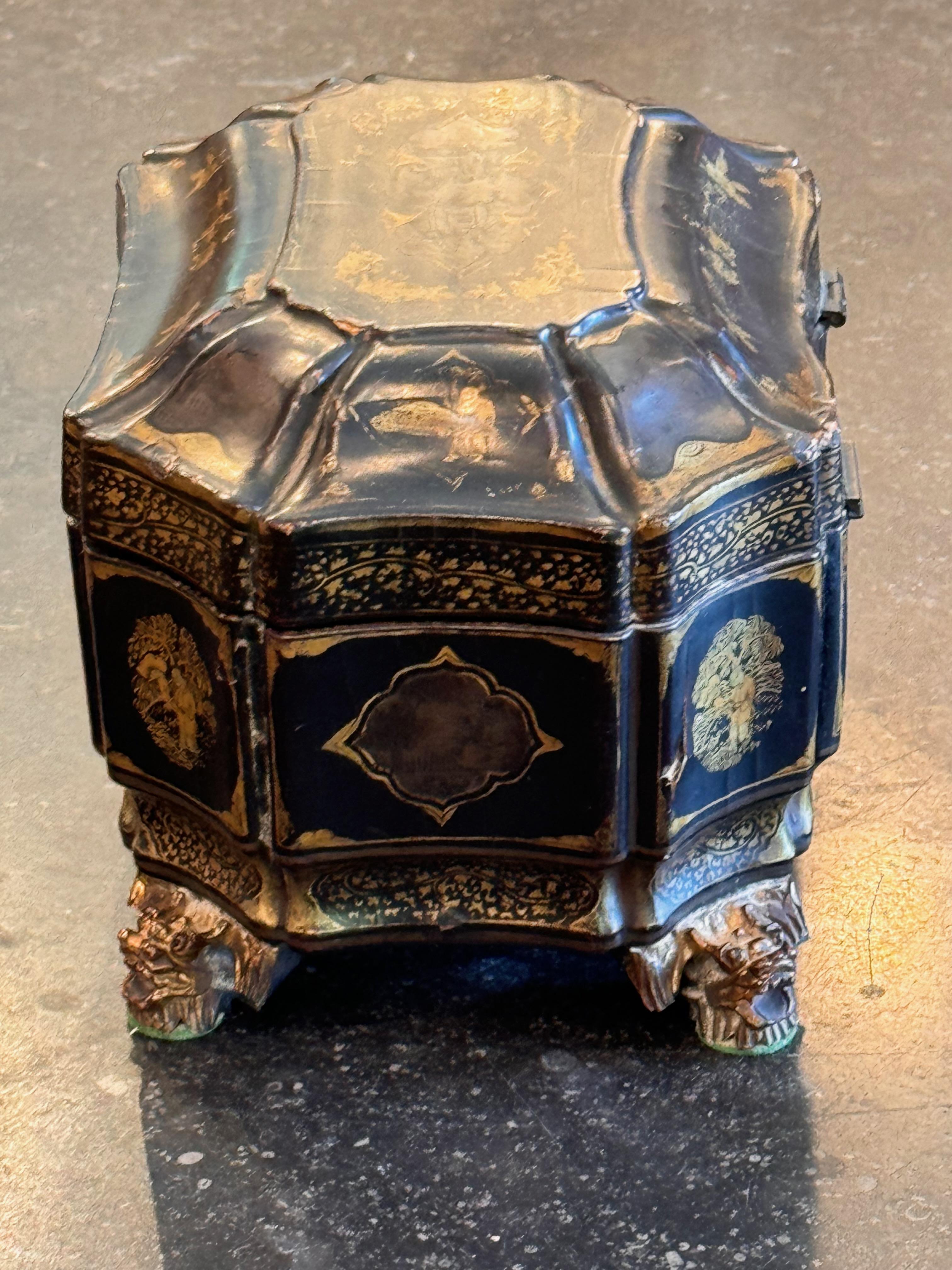19th Century Chinese Export Tea Caddy 2