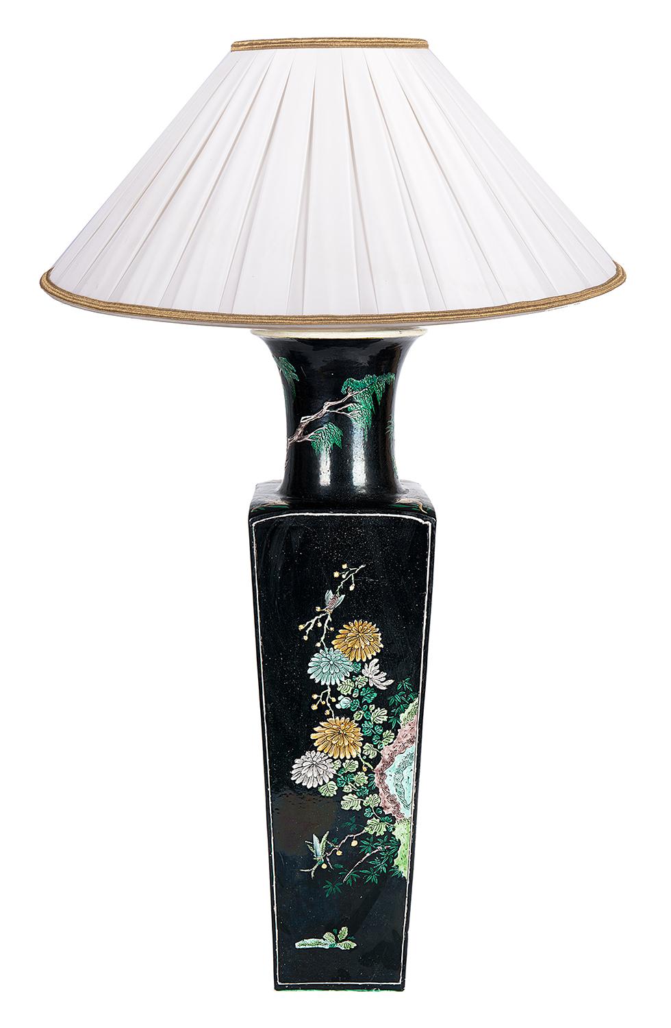 19th Century Chinese Famille Noire Vase 7