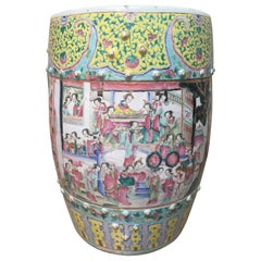 19th Century Chinese Famille Rose Porcelain Garden Seat