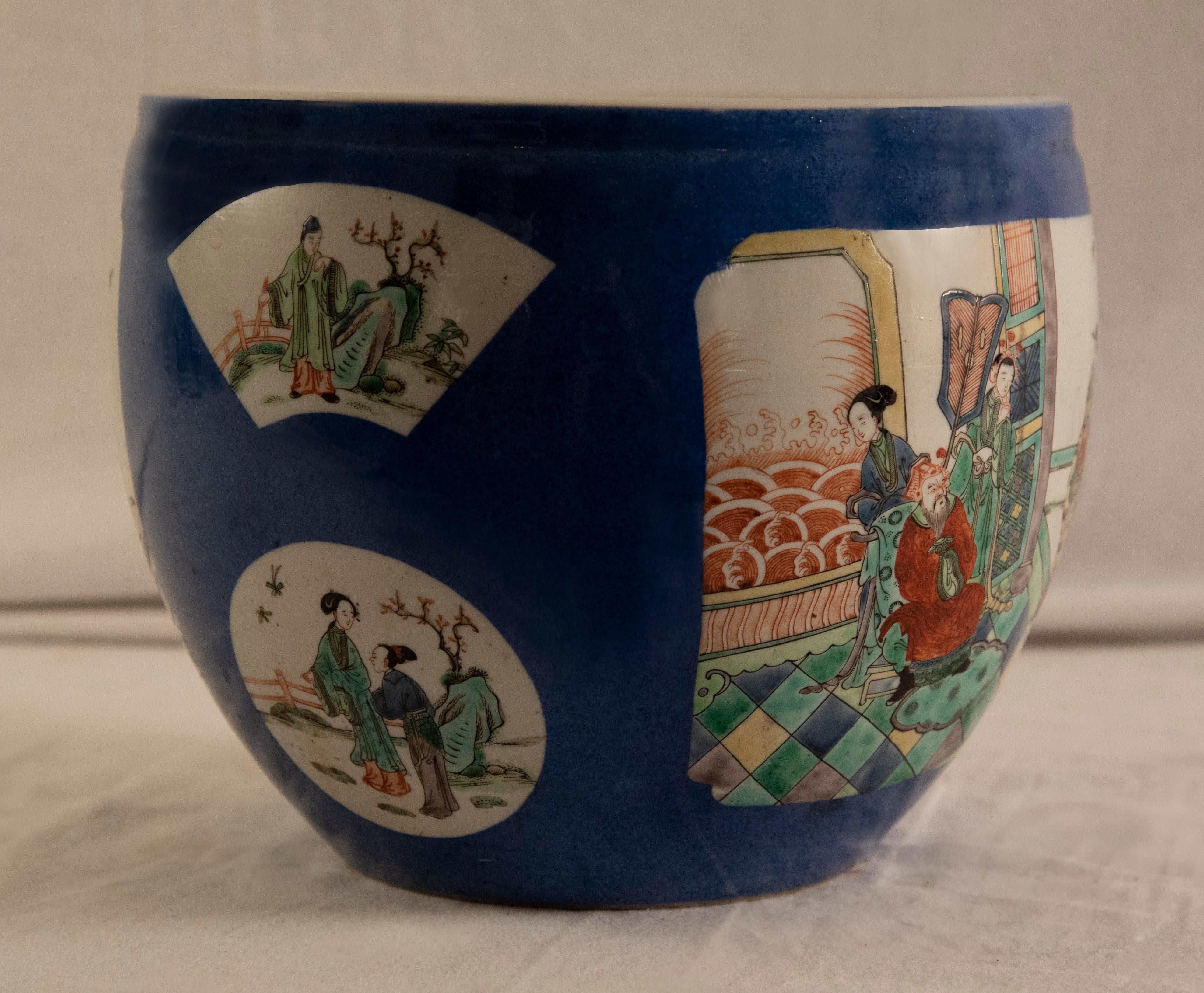 19th Century Chinese Famille Verte Jardinières For Sale 1