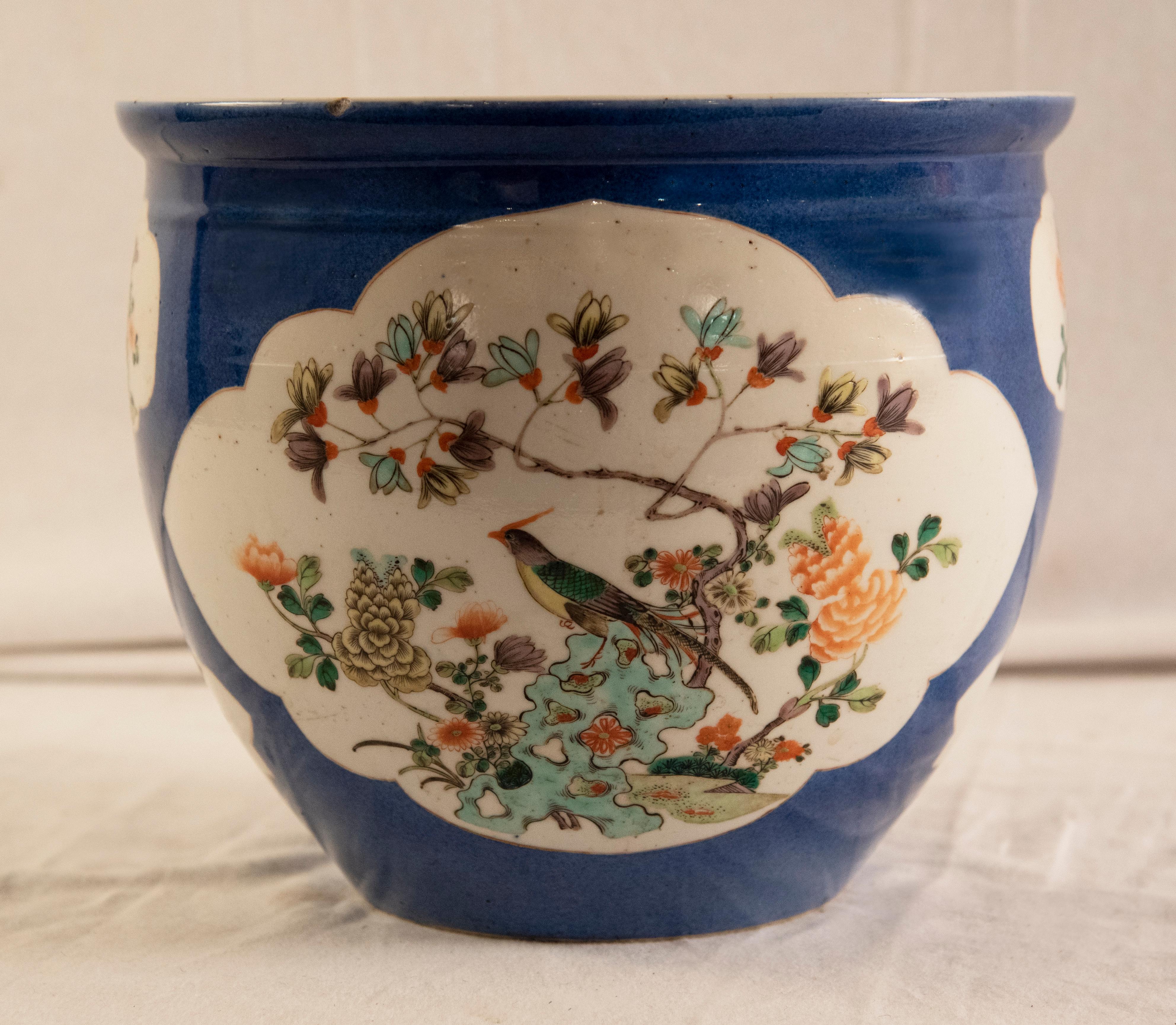 19th Century Chinese Famille Verte Jardinières For Sale 2