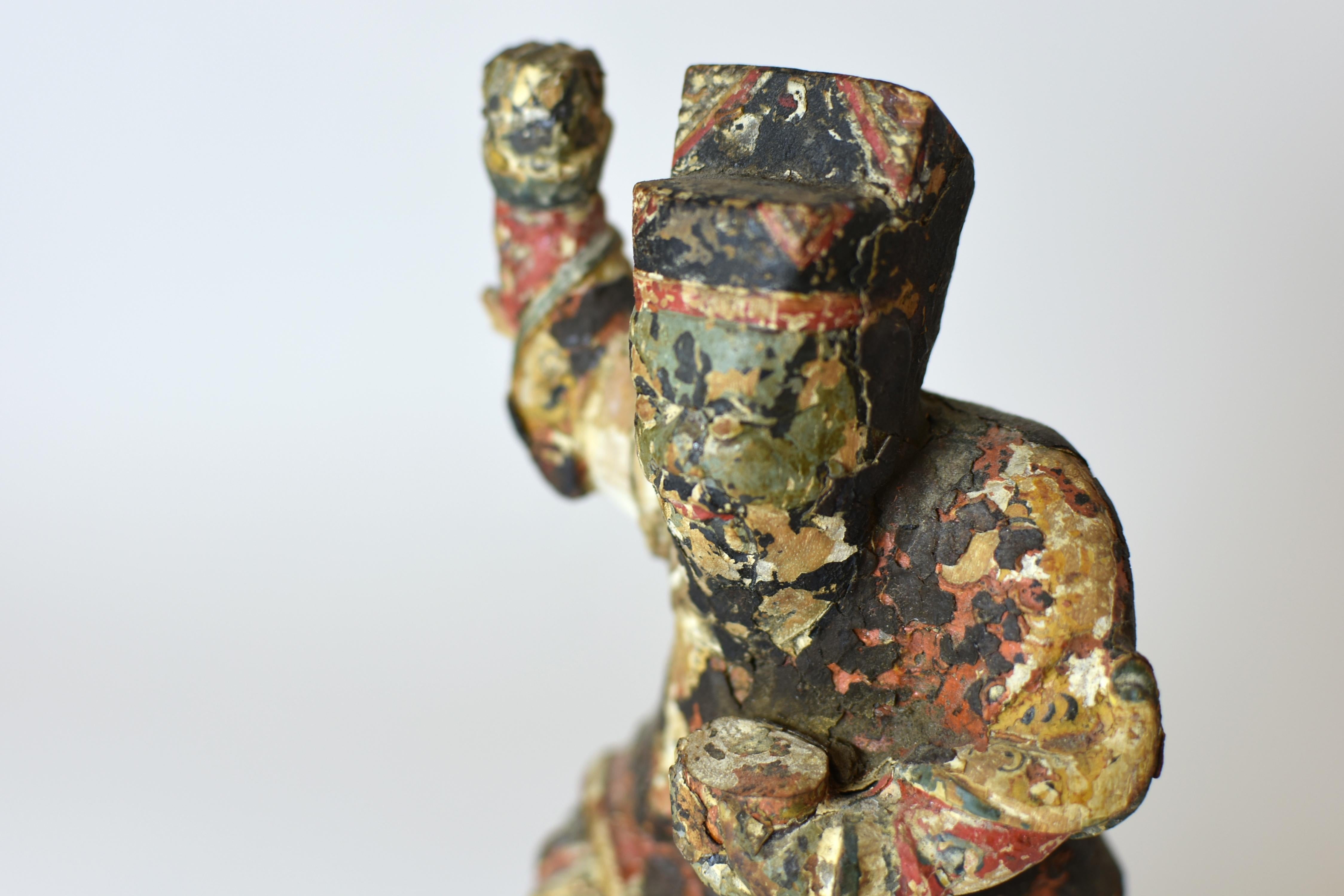 19th Century Chinese Figure of a Guardian God For Sale 1